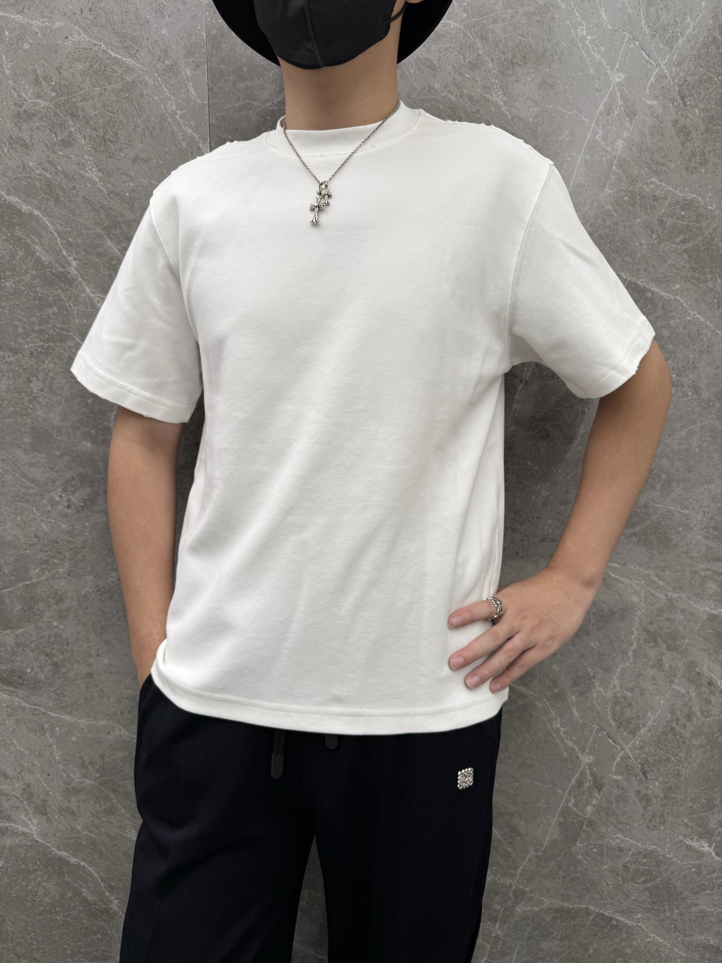 Men's FtG/MS33 Short Sleeve Undershirt in Pure Cotton
