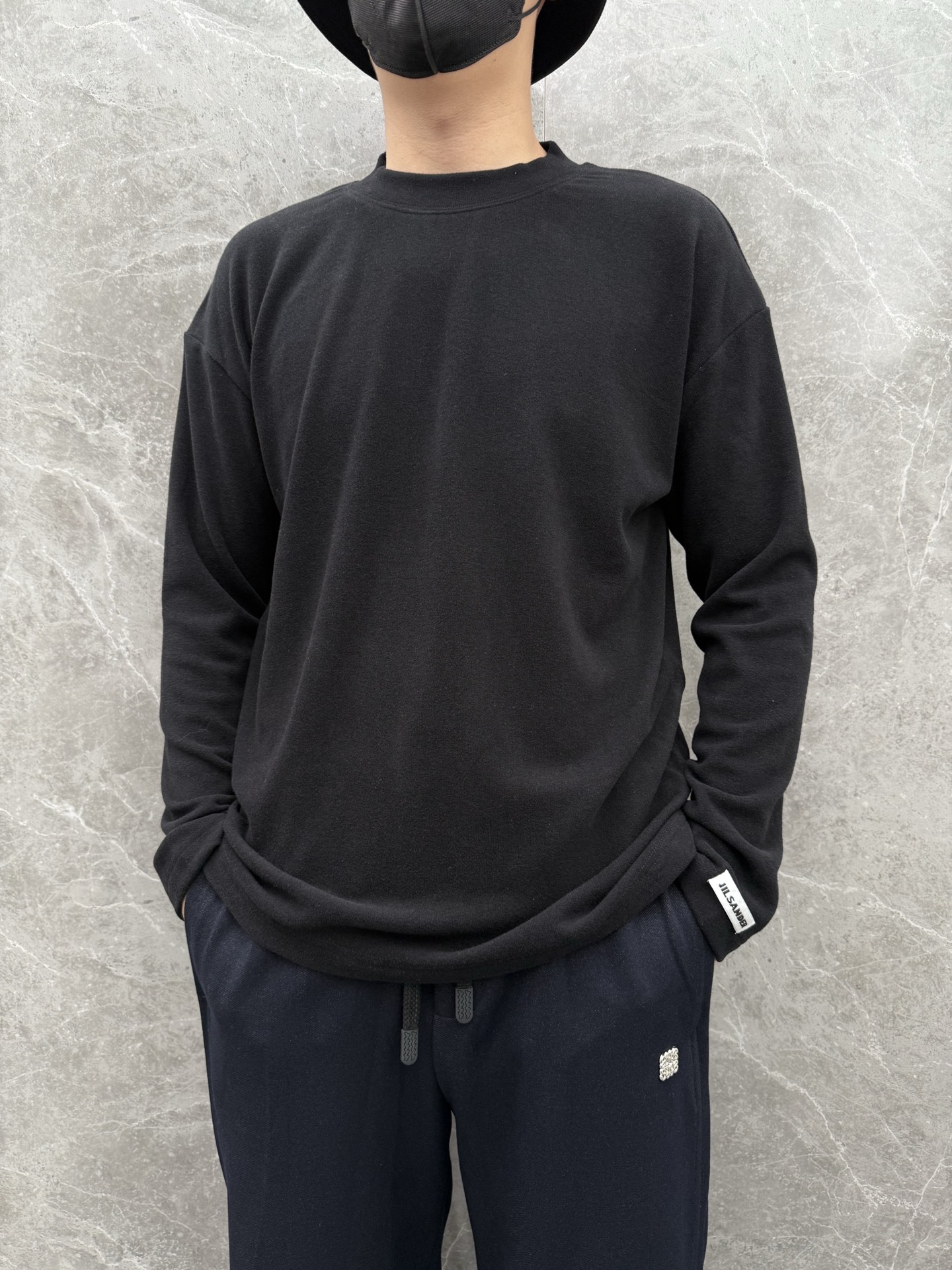 Jil Sander Heren Lange Mouw Top - 100% Katoen - Casual & Comfortabel