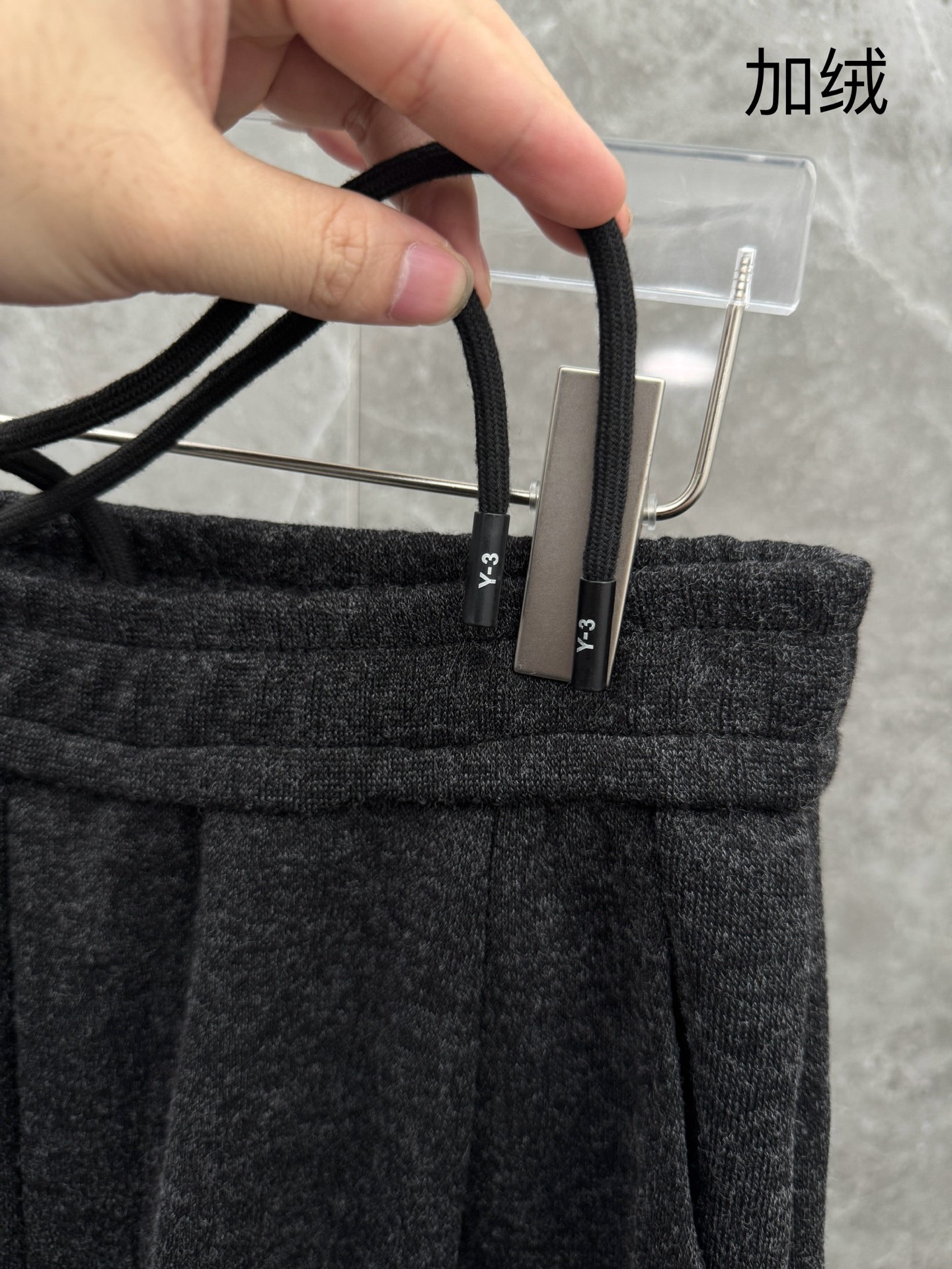 ！ （新出加绒）Y3🌈🌈经典高定新款黑武士风格加绒休闲裤，采用优质兔绒面料，超级亲肤舒适，面料超绝，裤腿
