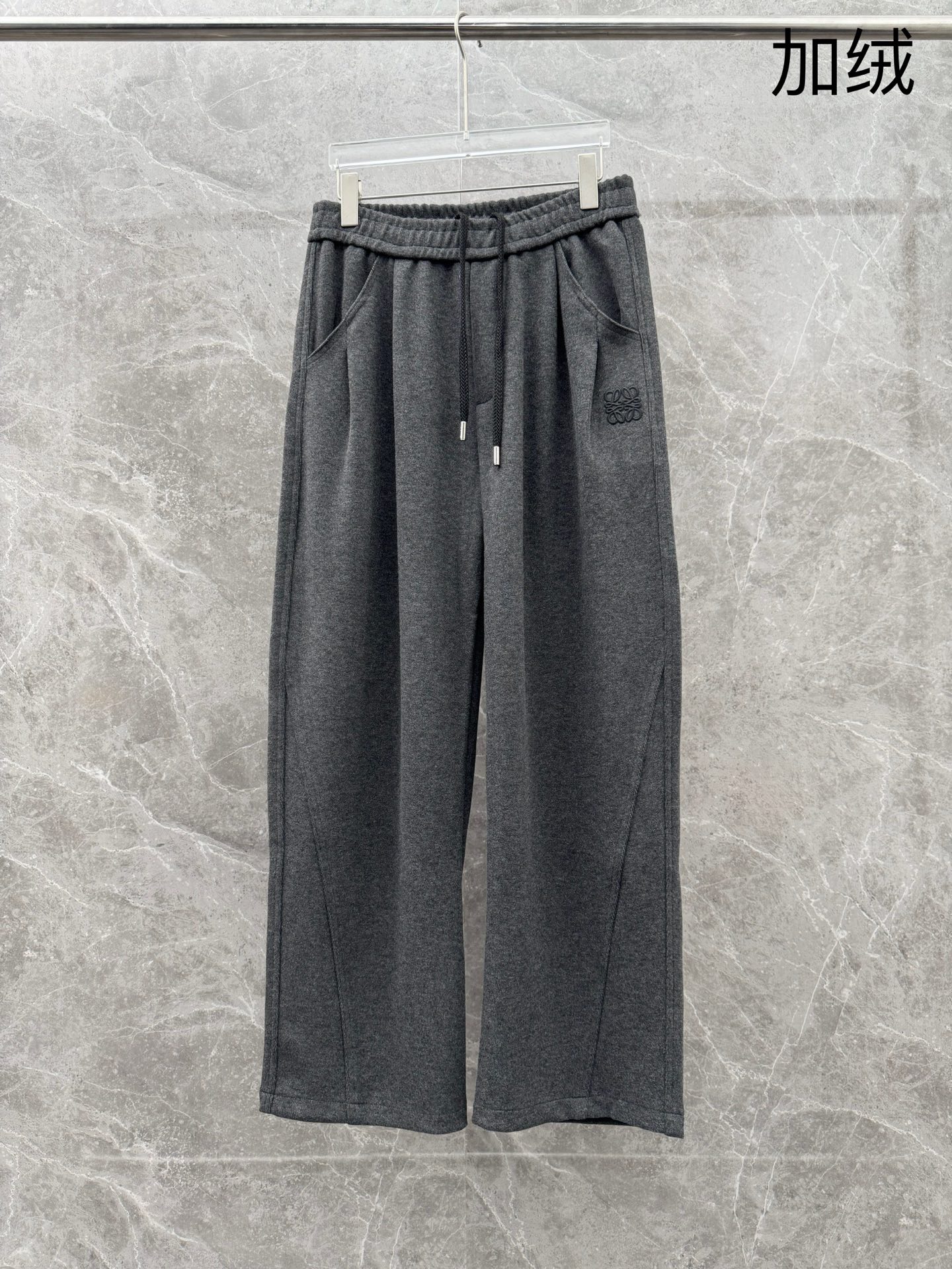 （新出加绒）罗意威🌈🌈新款加绒裤子，采用优质高定精棉面料，刺绣logo设计，超级舒适透气，面料极好亲肤舒