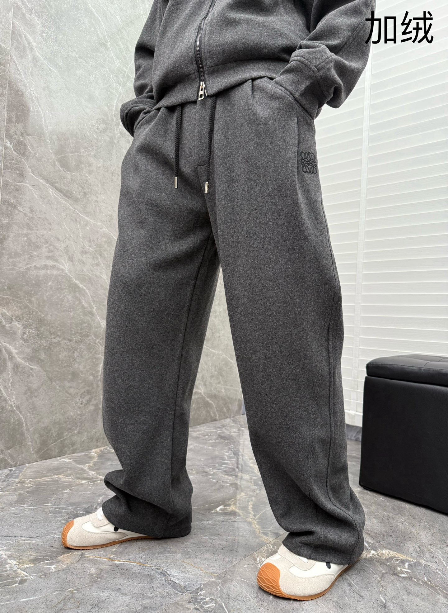 （新出加绒）罗意威🌈🌈新款加绒裤子，采用优质高定精棉面料，刺绣logo设计，超级舒适透气，面料极好亲肤舒