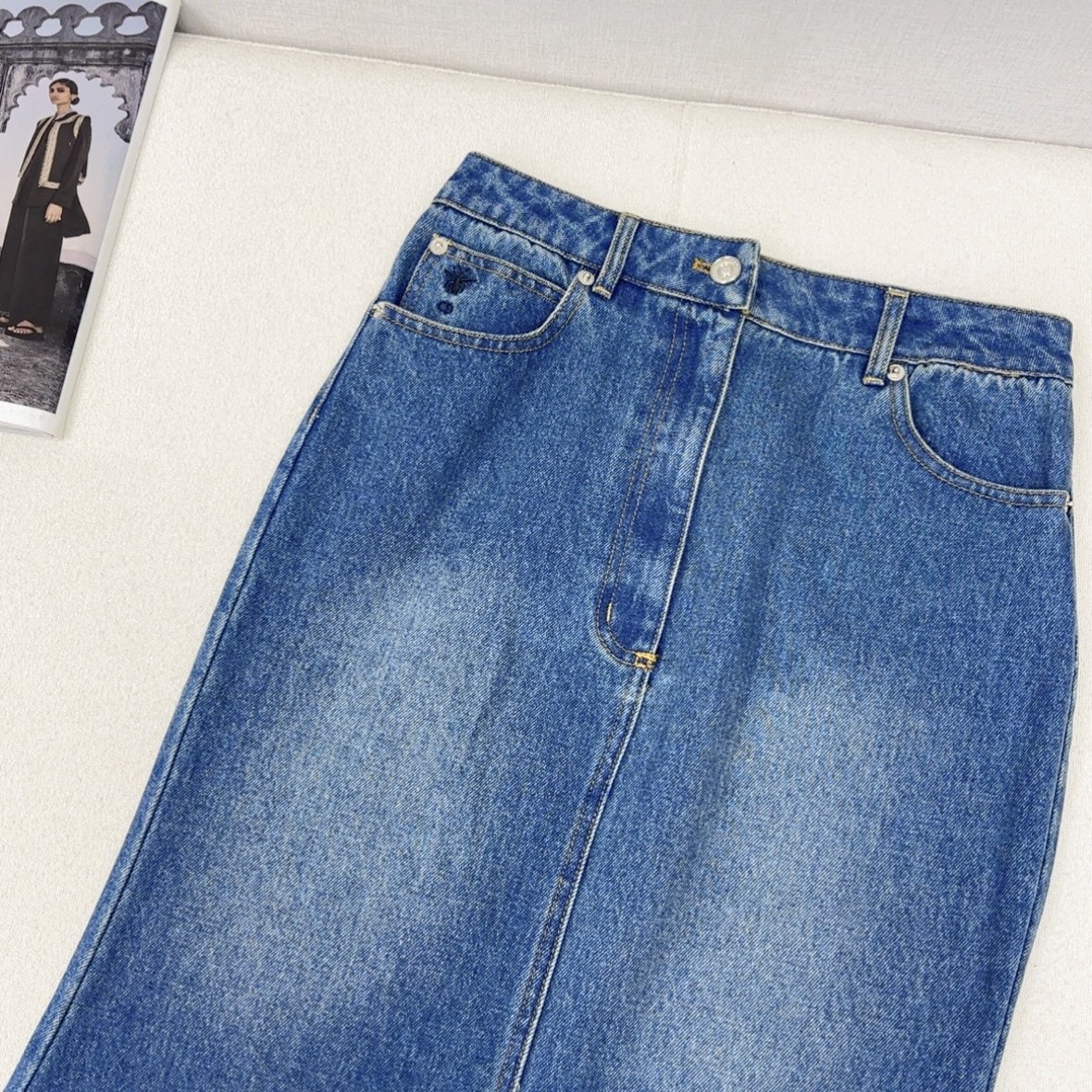 特价🉐️❗️现货齐码❗️不退不换❗️独家首发 CD 25Ss————早春最新款复古丹宁牛仔套装 🩵宽松廓