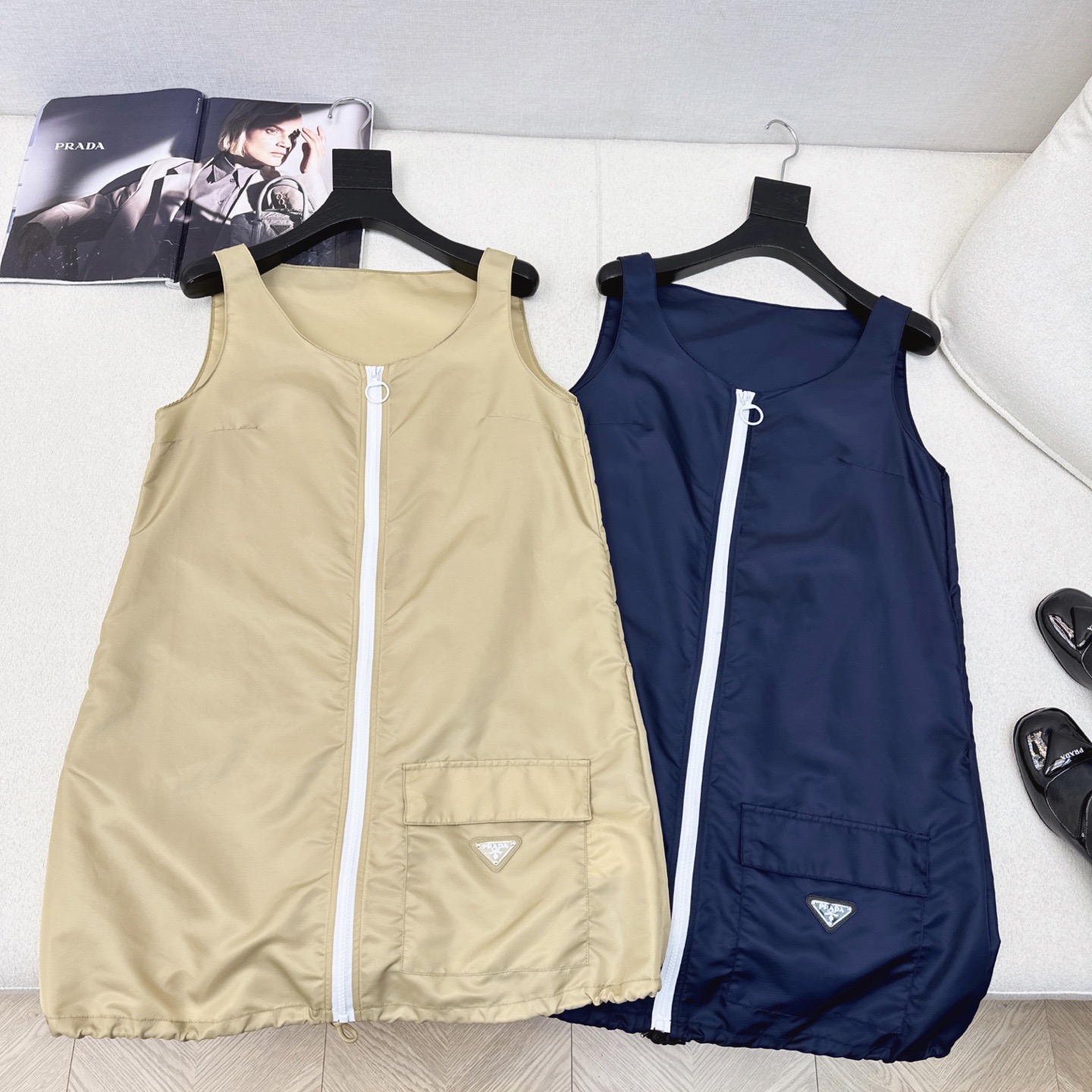 特价🉐️❗️现货齐码❗️不退不换❗️独家首发 PD 25Ss————春夏最新款撞色拉链设计帅气机能风尼龙