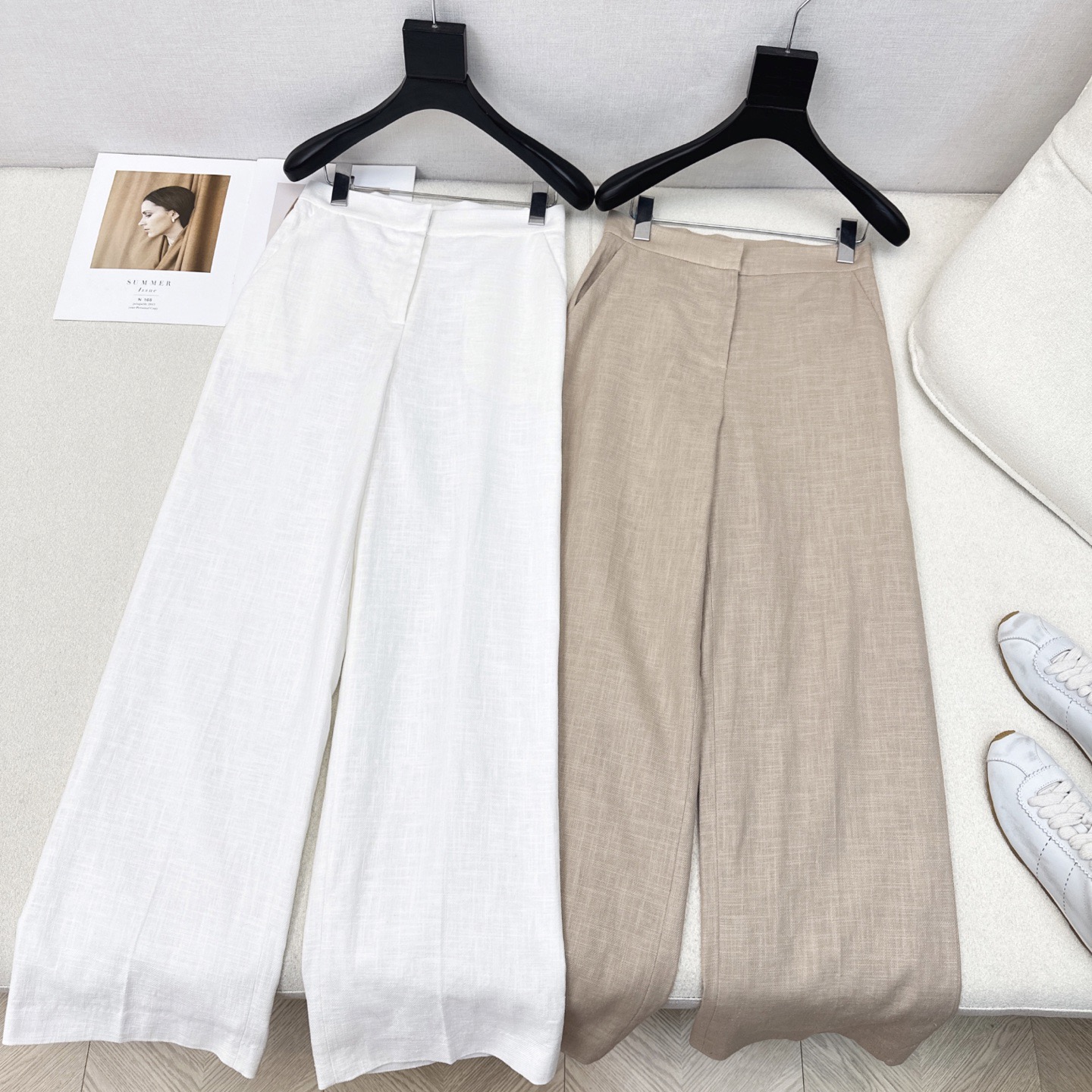 “Exclusive P744 One-Size-Fits-All Female Suit with High-Quality Linen Fabric and 3D Design”