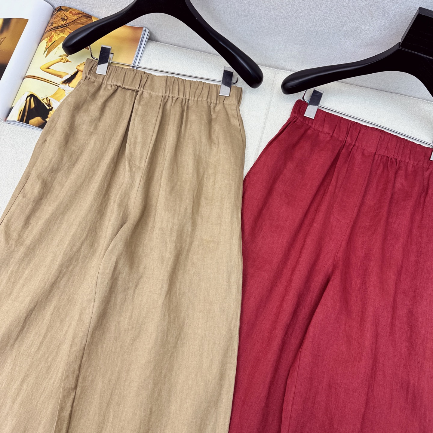 特价🉐️❗️红色SM❗️不退不换❗️老钱风高阶通勤 实穿性超高 LP Ss————早秋最新棉麻一系列 ❤