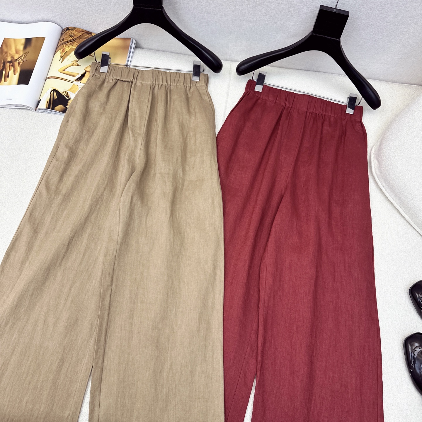 特价🉐️❗️红色SM❗️不退不换❗️老钱风高阶通勤 实穿性超高 LP Ss————早秋最新棉麻一系列 ❤