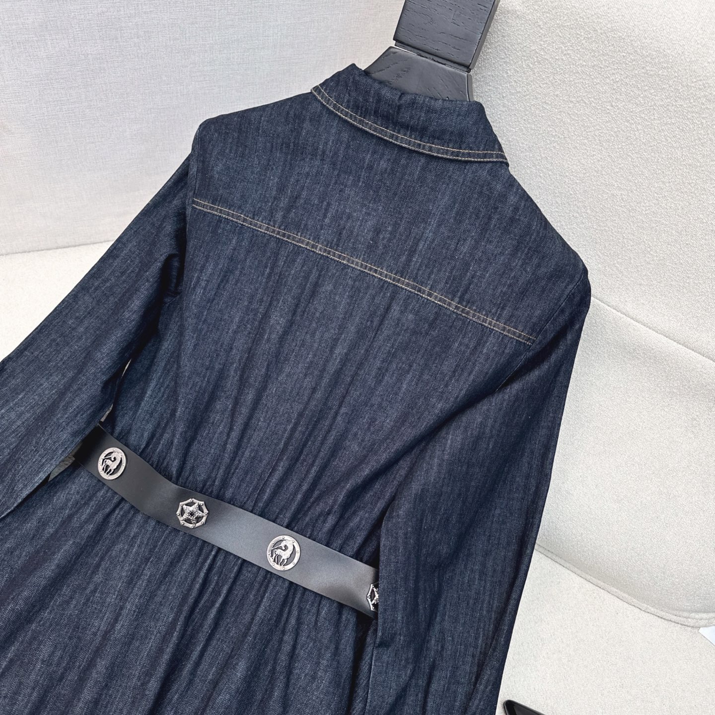 独家首发 CD 25Ss————春夏最新款长款牛仔连衣裙 🖤定制牛仔材质 复古洗水色系质感挺括有型 搭配