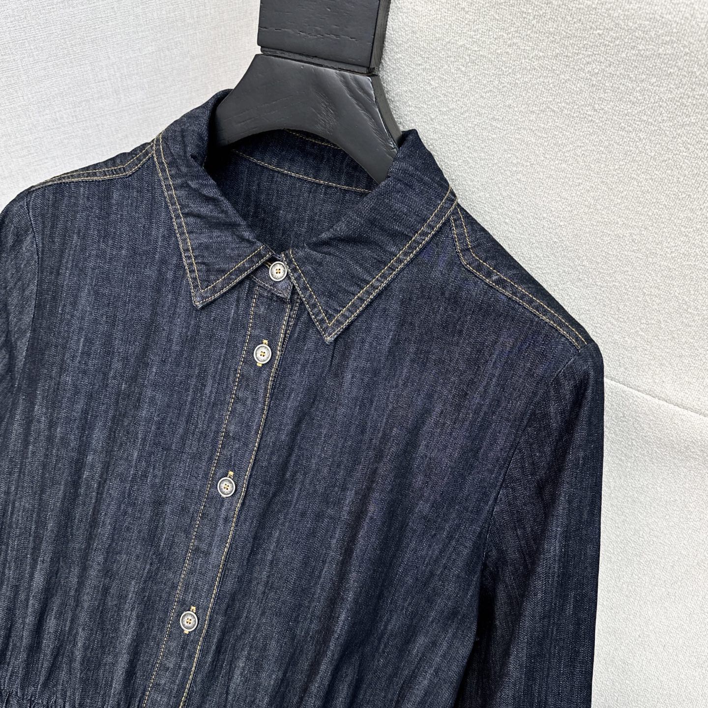 独家首发 CD 25Ss————春夏最新款长款牛仔连衣裙 🖤定制牛仔材质 复古洗水色系质感挺括有型 搭配