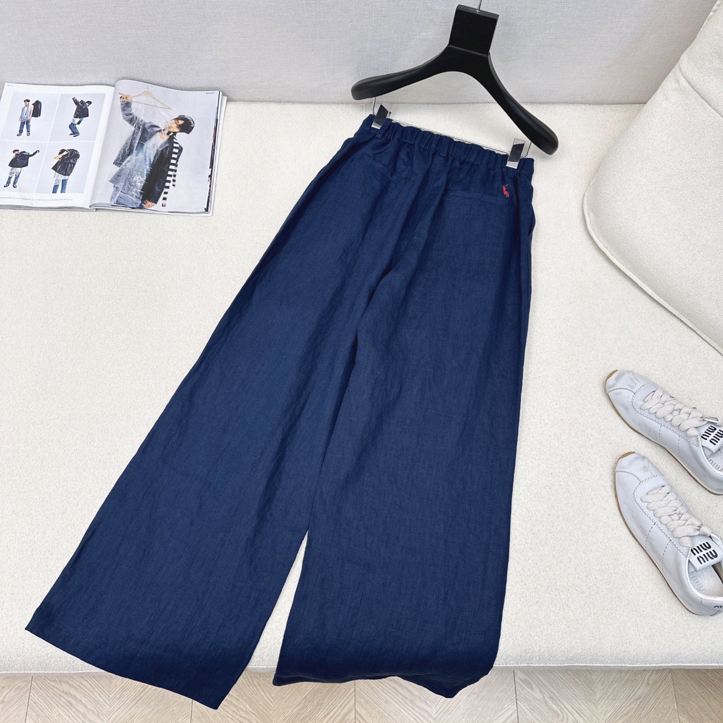 “High-Class Commuter Fashion: RL 25Ss Stylish Shirt and Logo-Embroidered Drawers in Heavy Cotton” - 图片 6