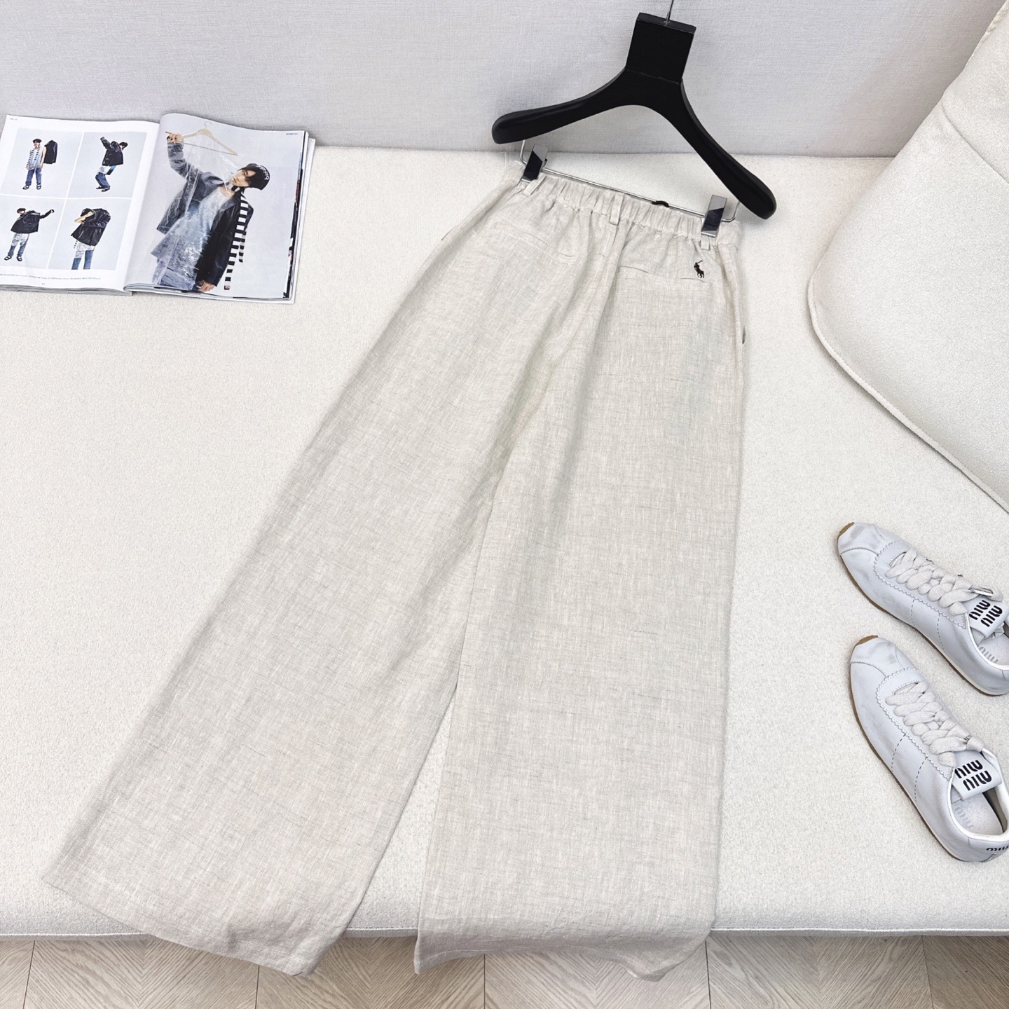 “High-Class Commuter Fashion: RL 25Ss Stylish Shirt and Logo-Embroidered Drawers in Heavy Cotton” - 图片 9