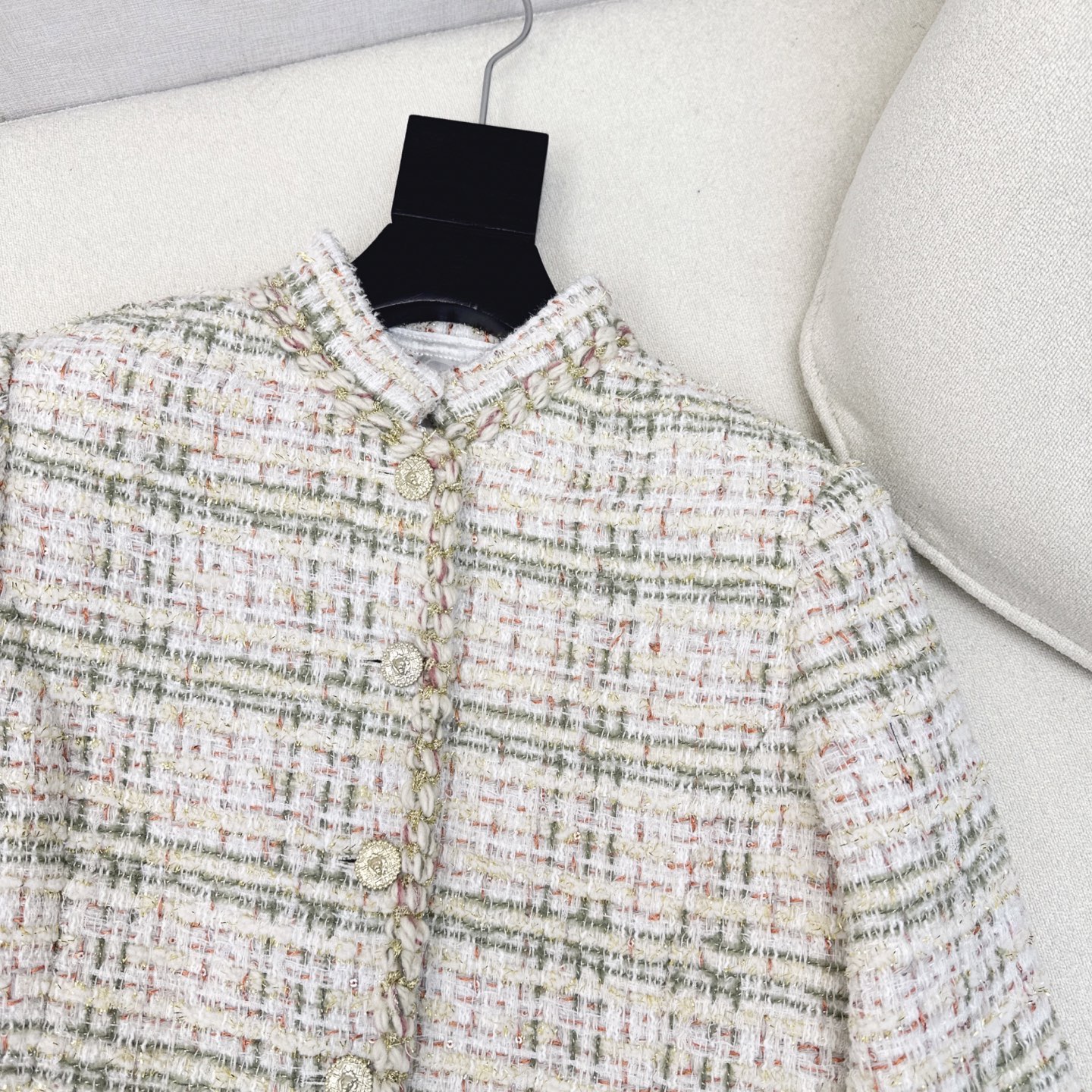 C家 25Ss————秋冬最新款编织马立领连衣裙💛本季最佳必入绝绝子 定制特种纱编织软花呢面料 纯手工交