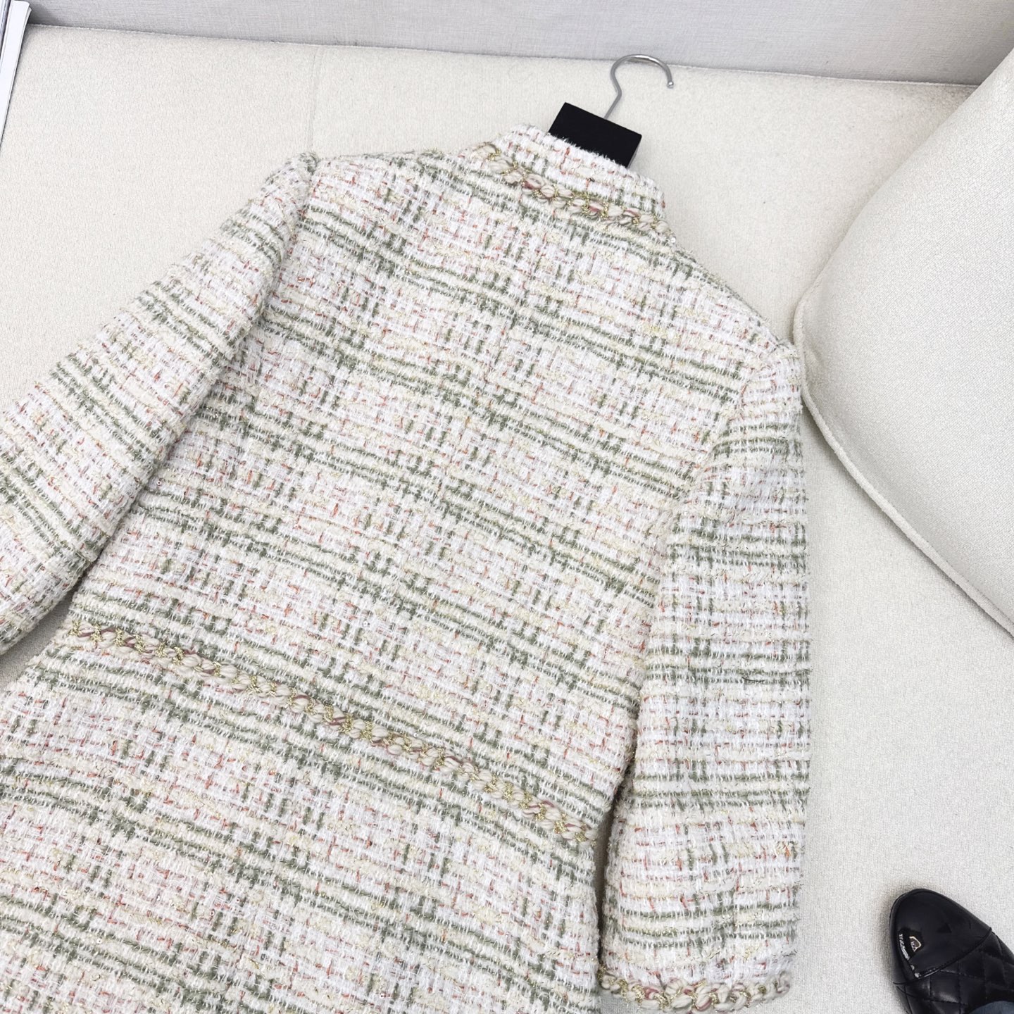 C家 25Ss————秋冬最新款编织马立领连衣裙💛本季最佳必入绝绝子 定制特种纱编织软花呢面料 纯手工交