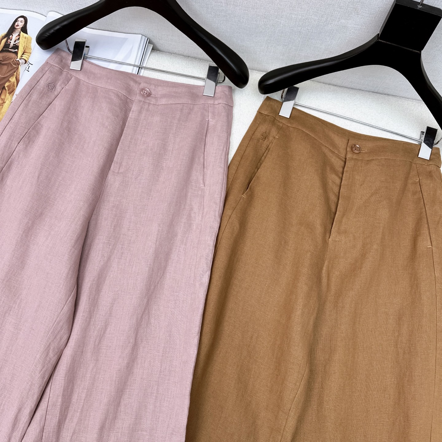 Title: P624 Single-Package Women’s Cotton Cone Long Trousers Summary Summary: P624 introduces high-quality, single-packaged cotton cone long trousers for women, featuring a lazy, high - 图片 2