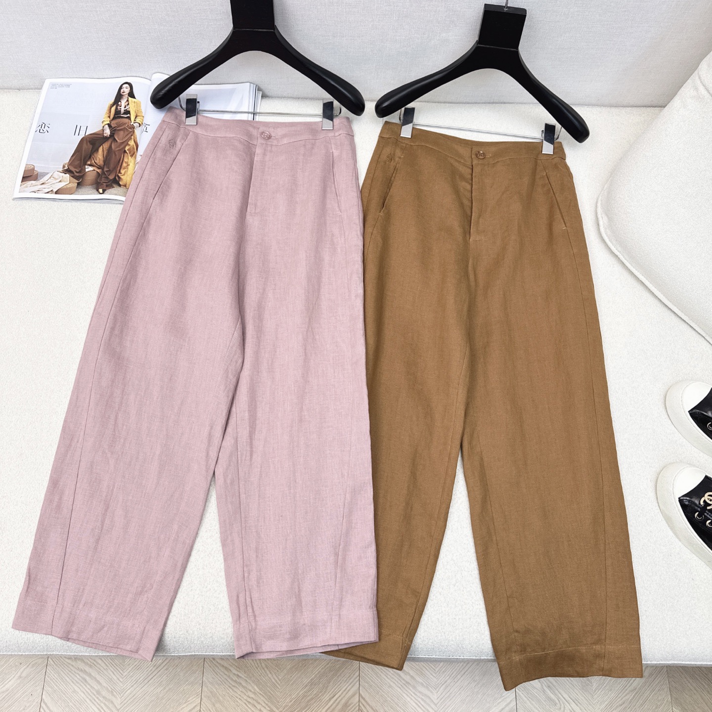 Title: P624 Single-Package Women’s Cotton Cone Long Trousers Summary Summary: P624 introduces high-quality, single-packaged cotton cone long trousers for women, featuring a lazy, high
