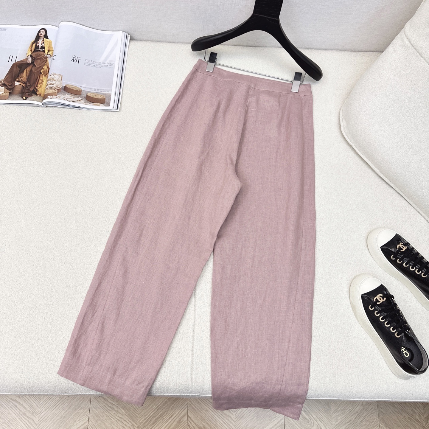 Title: P624 Single-Package Women’s Cotton Cone Long Trousers Summary Summary: P624 introduces high-quality, single-packaged cotton cone long trousers for women, featuring a lazy, high - 图片 8