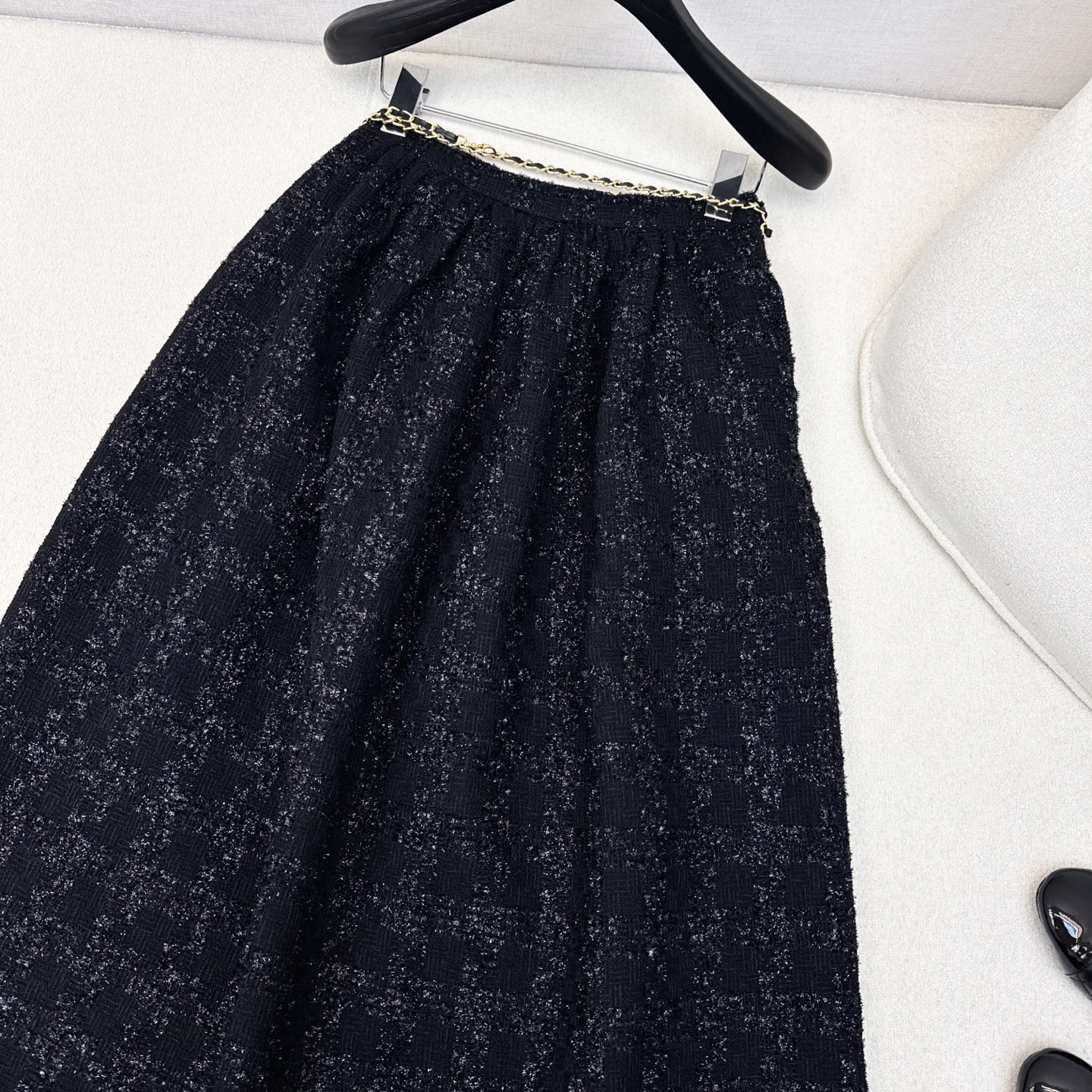 特价🉐️ ❗️现货齐码❗️不退不换❗️只有半裙❗️独家款 C家 25Ss————春夏最新款亮片编织套装🖤