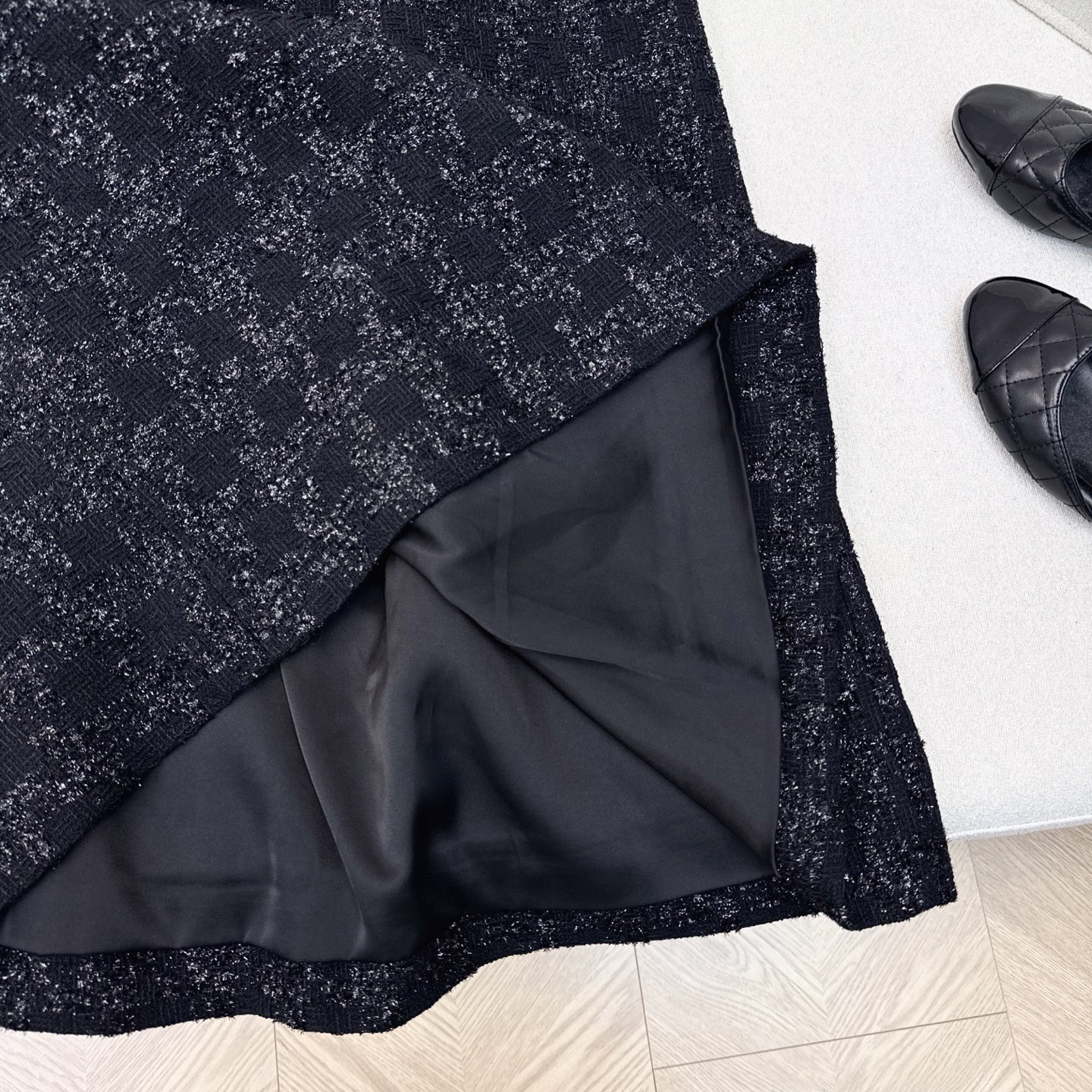 特价🉐️ ❗️现货齐码❗️不退不换❗️只有半裙❗️独家款 C家 25Ss————春夏最新款亮片编织套装🖤