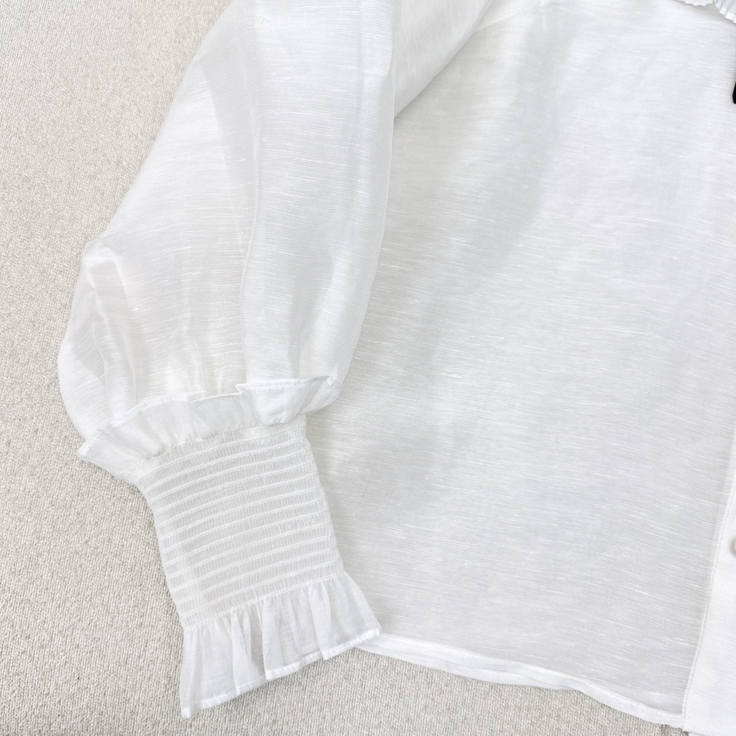Elegant Linen Cape Shirt with Contrast Tie - Resort Style Blouse 7 i1755276554987 2293 0 5