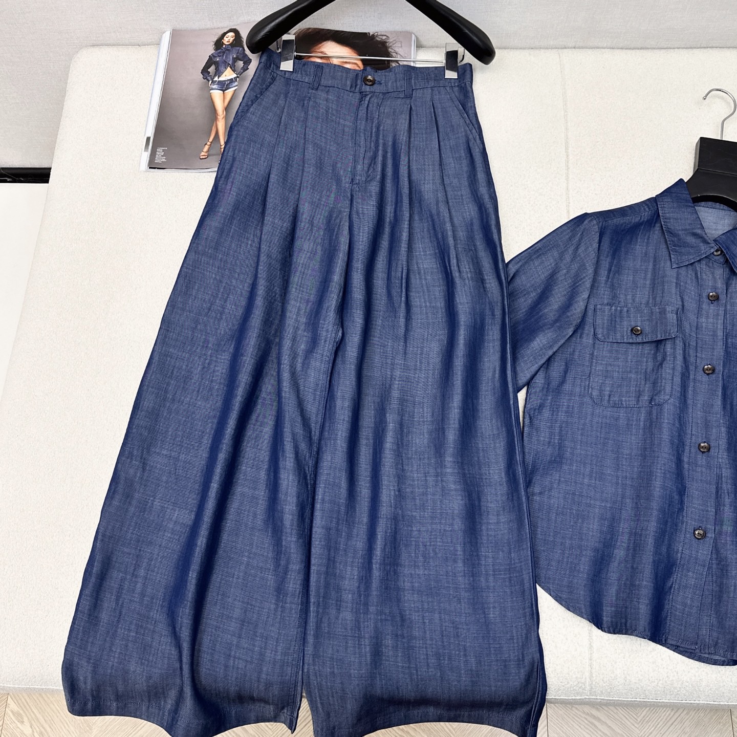 特价🉐️一套❗️现货齐码❗️不退不换❗️人手必备百搭套装 Loe 25Ss————春夏最新款休闲天丝牛仔