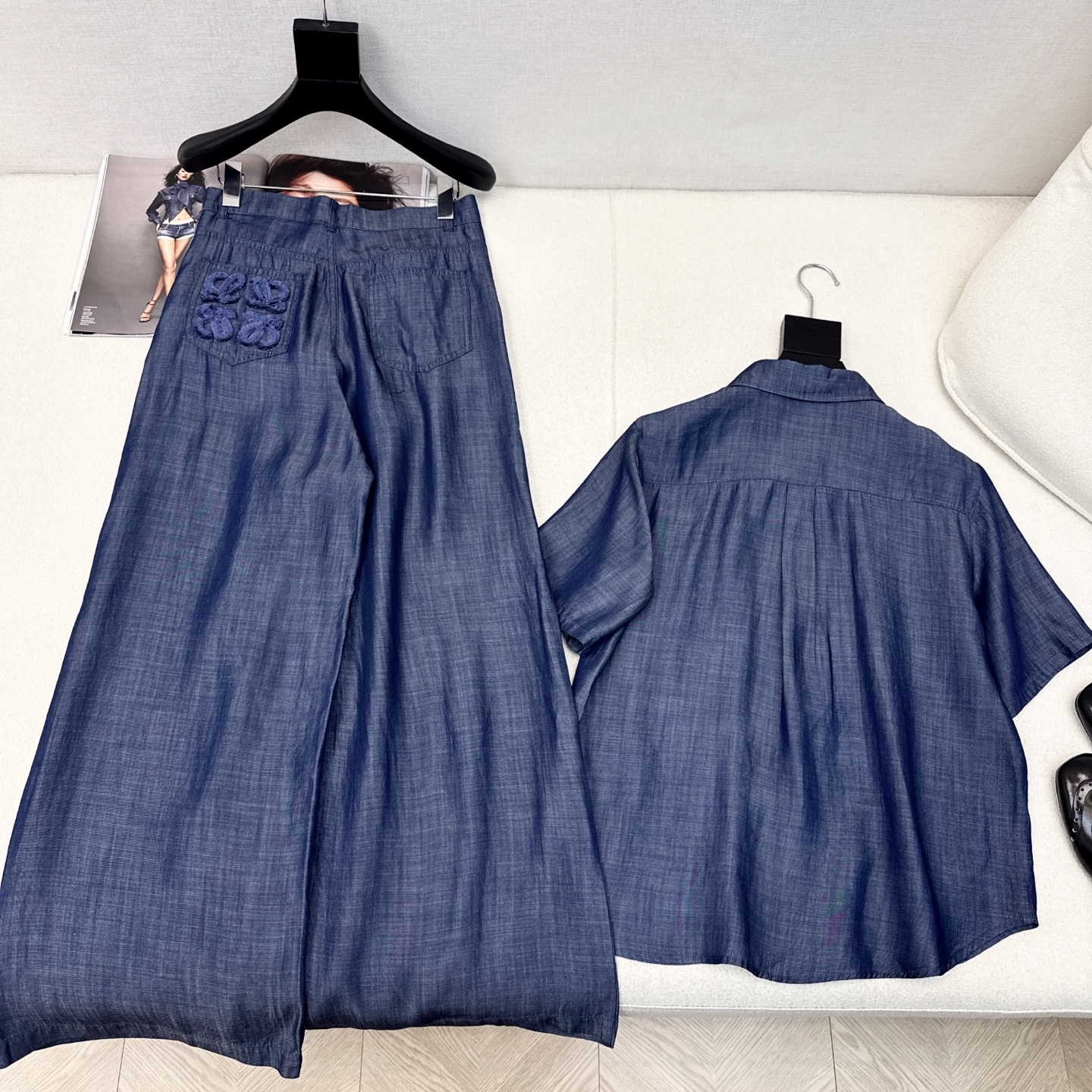 特价🉐️一套❗️现货齐码❗️不退不换❗️人手必备百搭套装 Loe 25Ss————春夏最新款休闲天丝牛仔