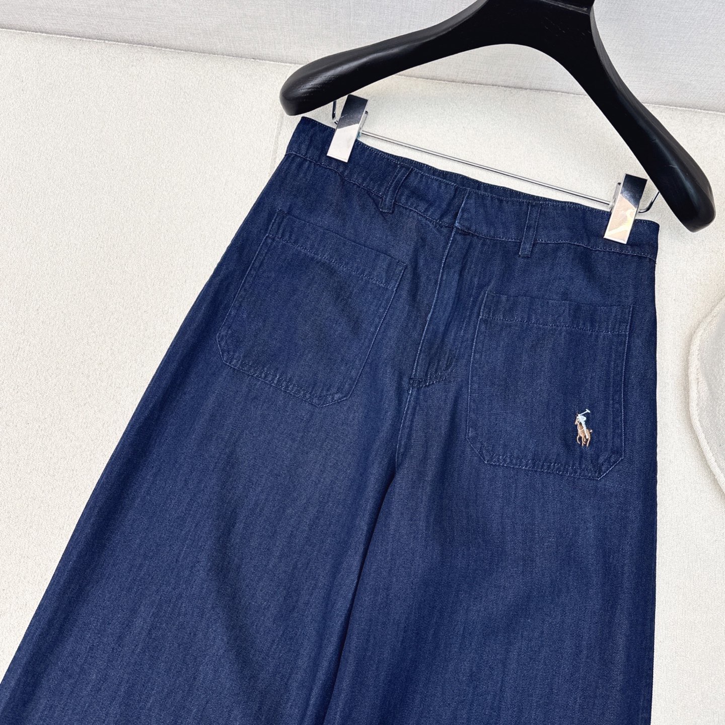 “Latest Classic Logo Embroidery Suit for Early Autumn: RL 25Ss Scab Dress + Barrel Pants” - 图片 3