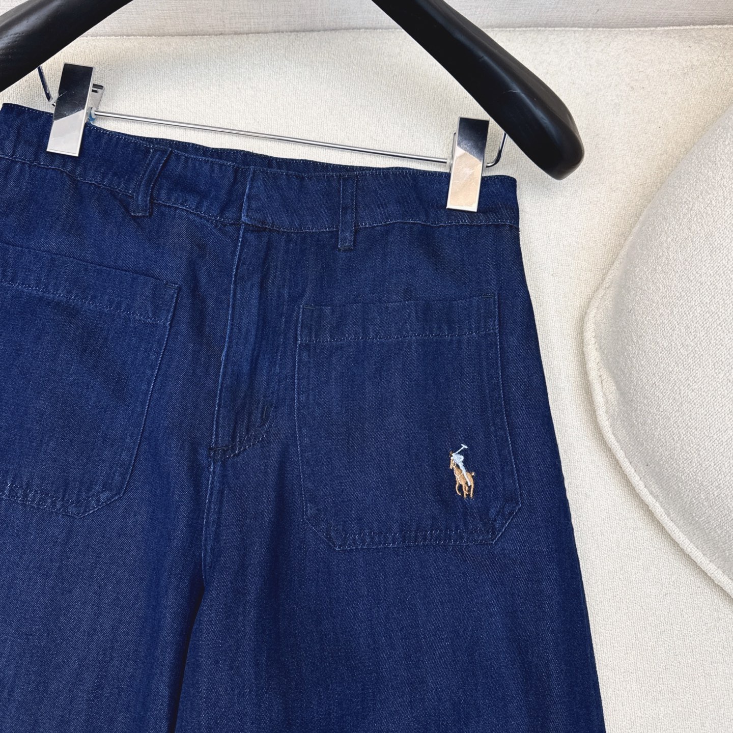 “Latest Classic Logo Embroidery Suit for Early Autumn: RL 25Ss Scab Dress + Barrel Pants” - 图片 4