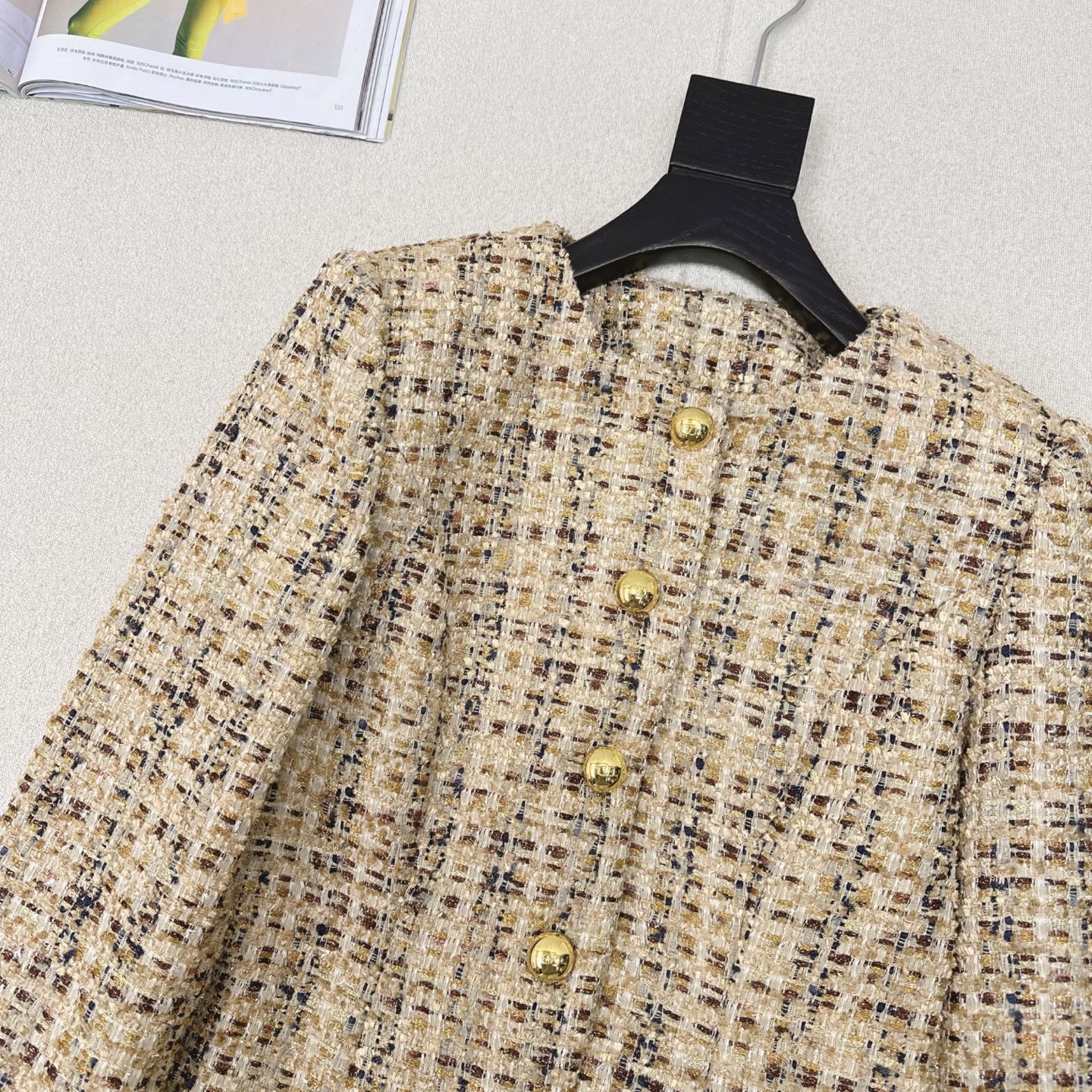 独家款～ C家 ————最新款手工坊系列编织外套 💛江浙沪白富美标配～配色太名媛了显白显气质！立体收腰版