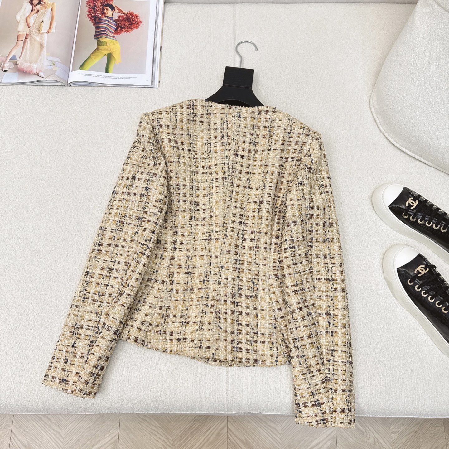 独家款～ C家 ————最新款手工坊系列编织外套 💛江浙沪白富美标配～配色太名媛了显白显气质！立体收腰版