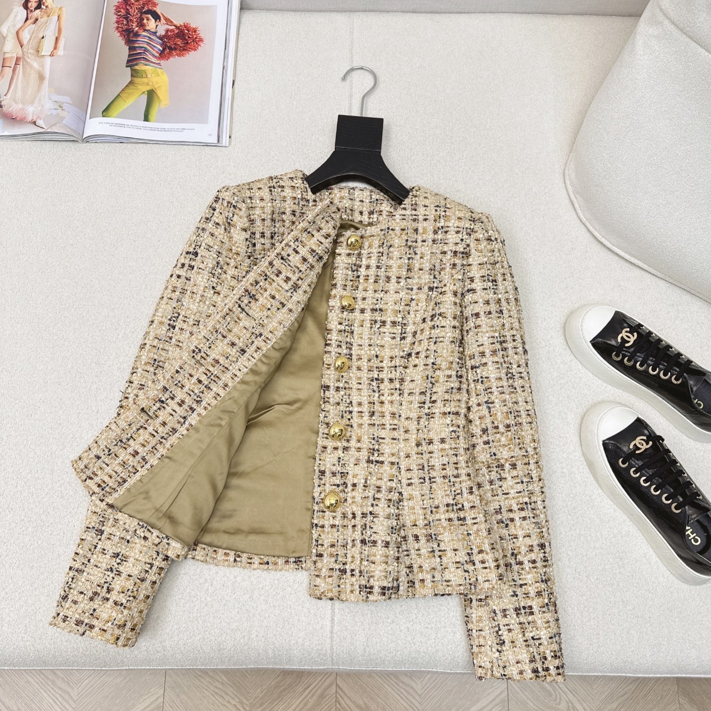 独家款～ C家 ————最新款手工坊系列编织外套 💛江浙沪白富美标配～配色太名媛了显白显气质！立体收腰版