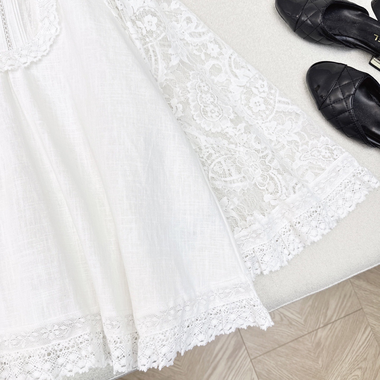 独家首发 Zim 25Ss————早秋最新款度假风宫廷风花边立领亚麻衬衫🤍蕾丝绣花定位拼接细节面料透气舒