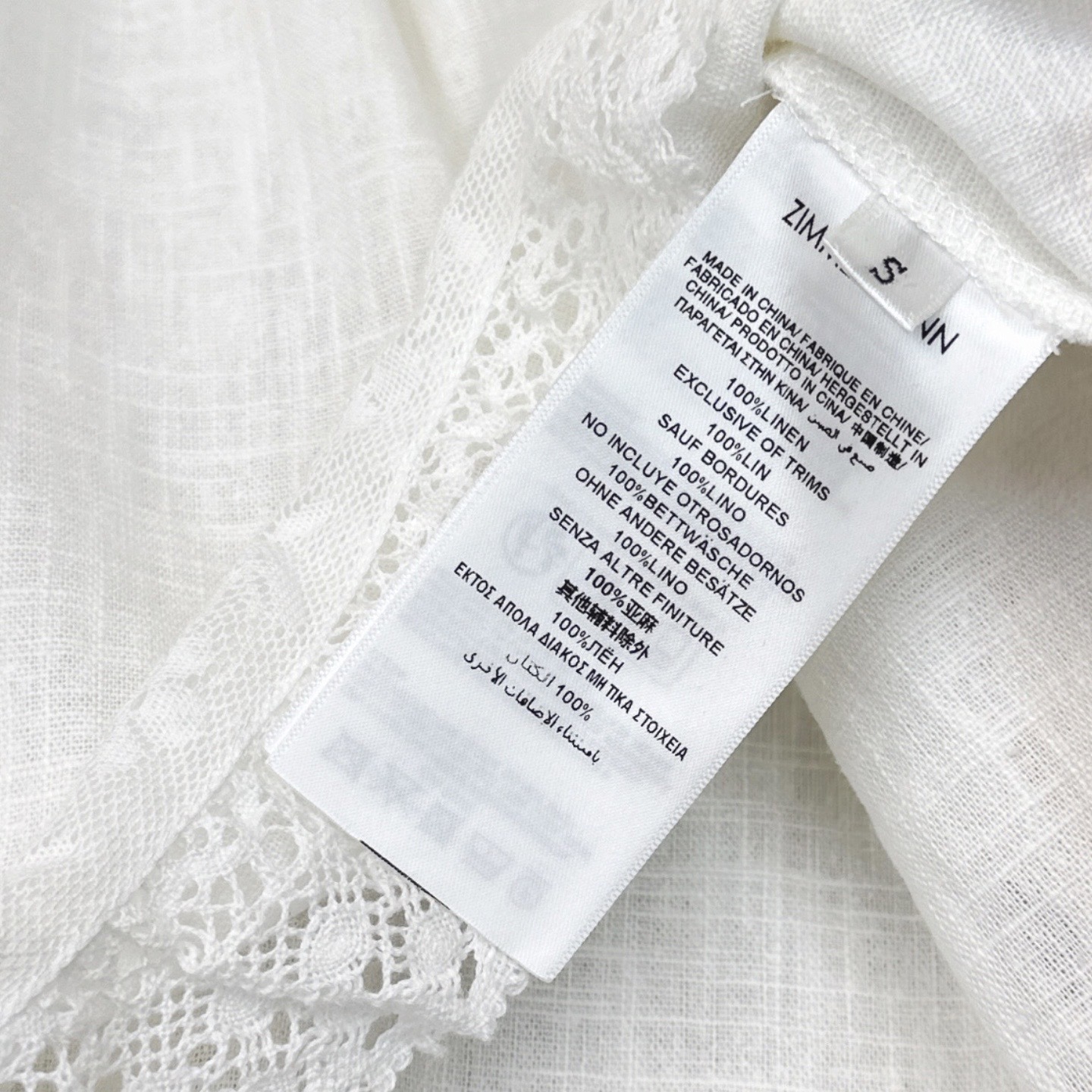 独家首发 Zim 25Ss————早秋最新款度假风宫廷风花边立领亚麻衬衫🤍蕾丝绣花定位拼接细节面料透气舒