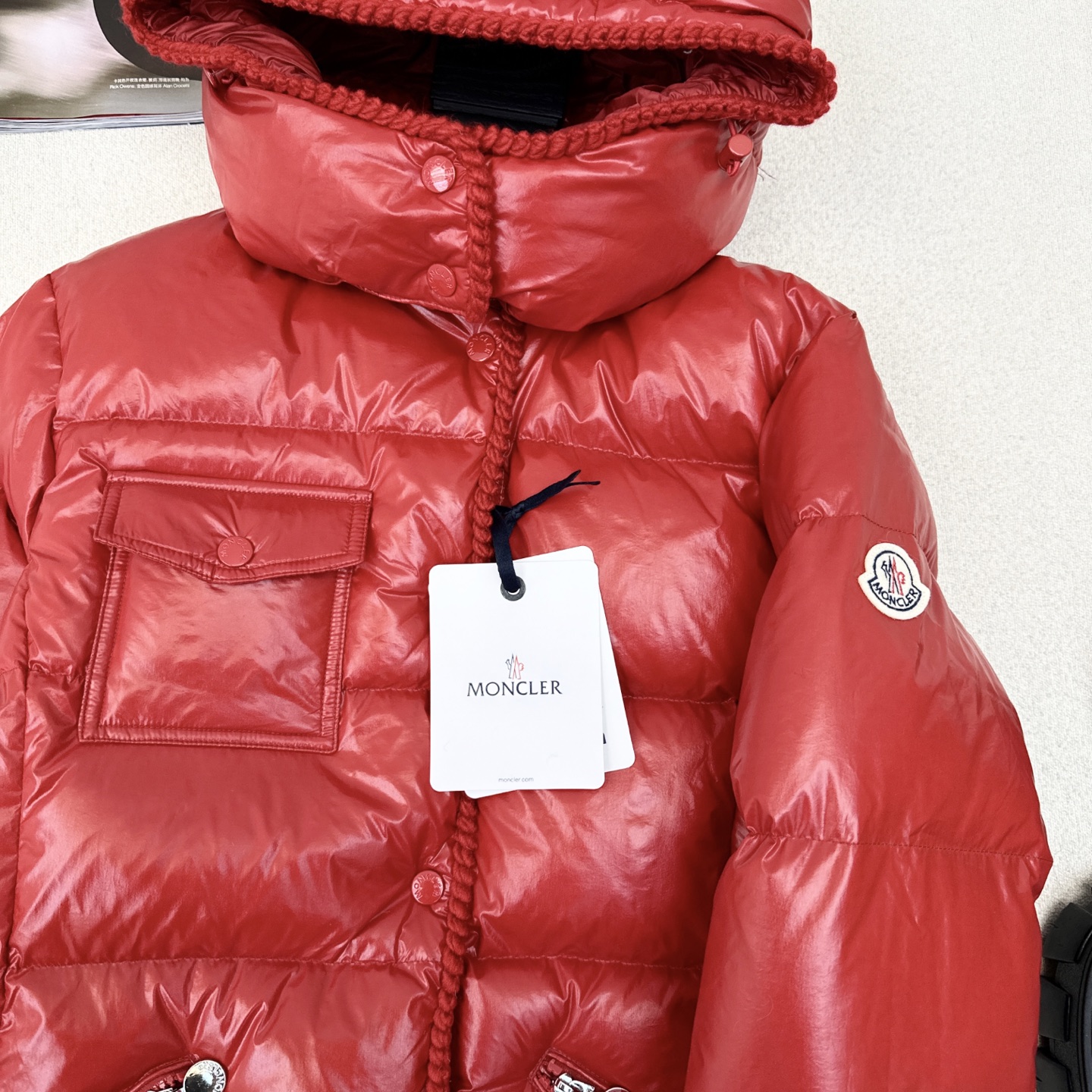 原单品质 MC 25Ss———秋冬最新款官网新配色编织系列收腰连帽羽绒服外套 💙立体剪裁收腰版型设计 时