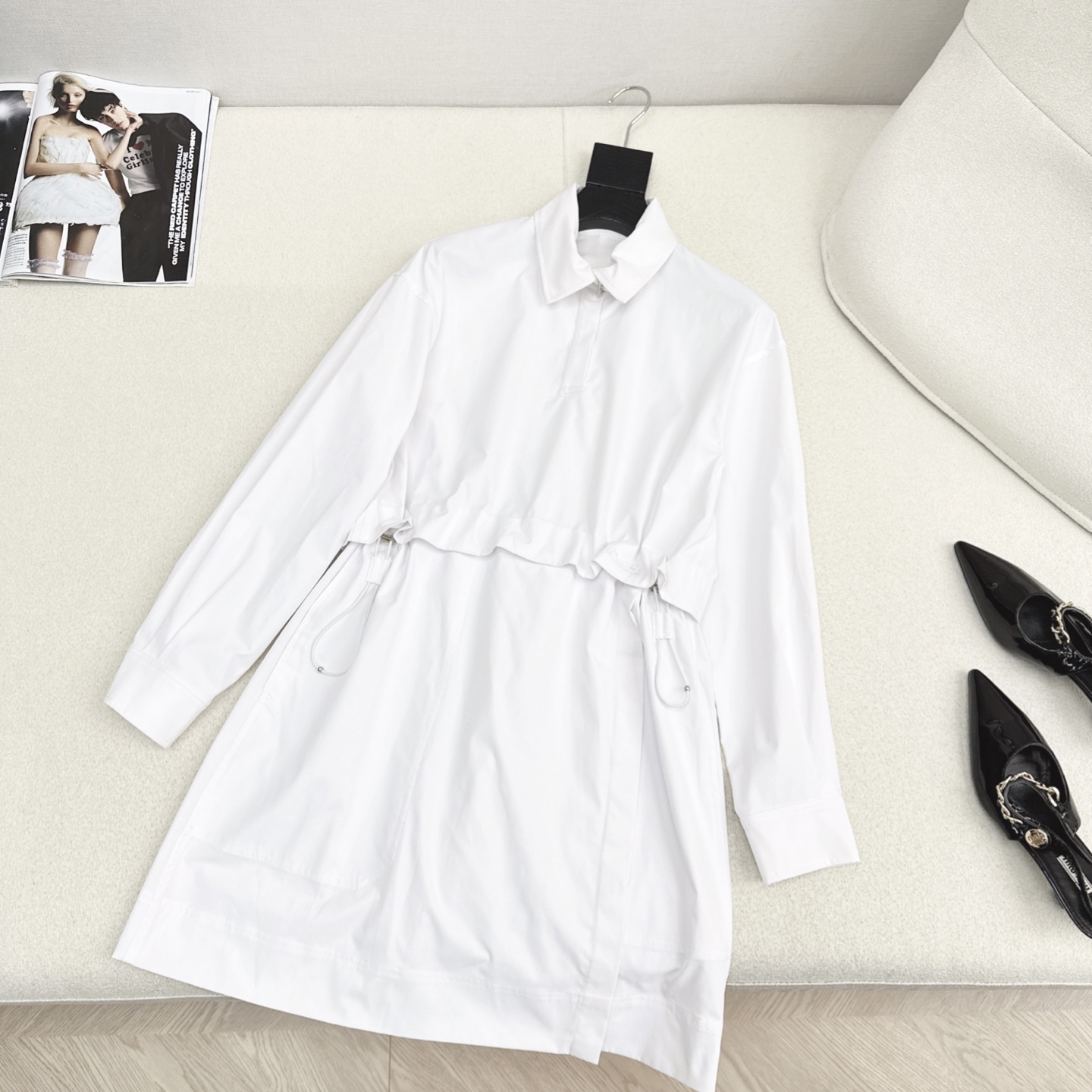 Elegant Stand Collar Drawstring Dress - Chic, Slim Fit, and Exquisite Detail 8 i1757524250636 1251 0 6
