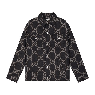 Gucci 1:1 Clothing Cardigans Apricot Color Black Blue Khaki Cotton Fall/Winter Collection