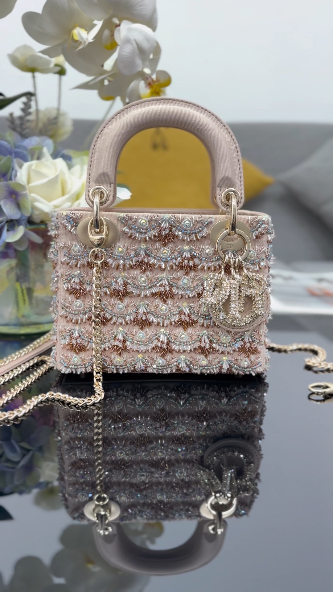 ❤️Tres compartimentos con bordado de diamantes, edición limitada