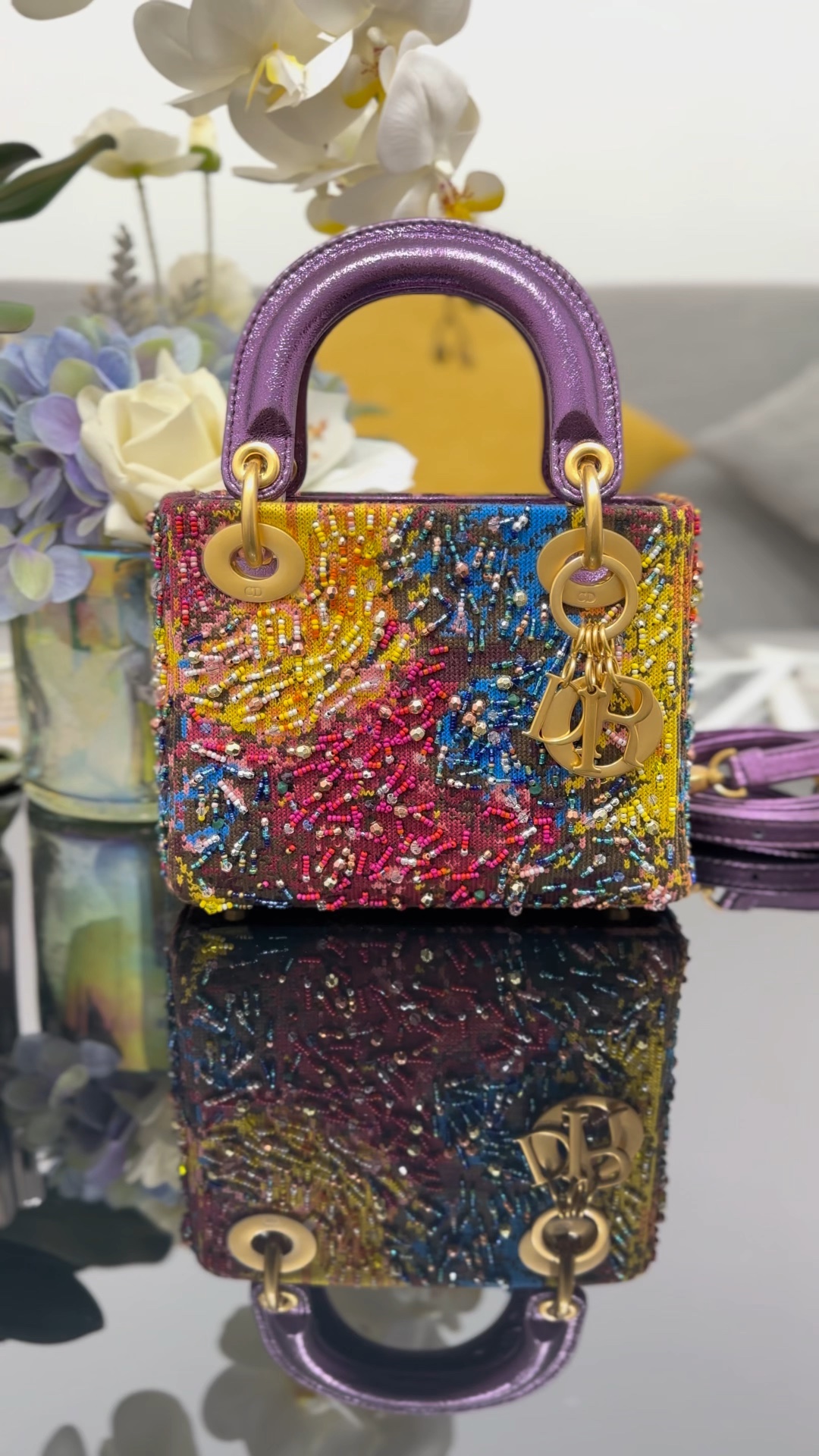 ❤️Perlas limitadas de tres compartimentos con bordado artístico, personalización de la versión con dorado, el significa…