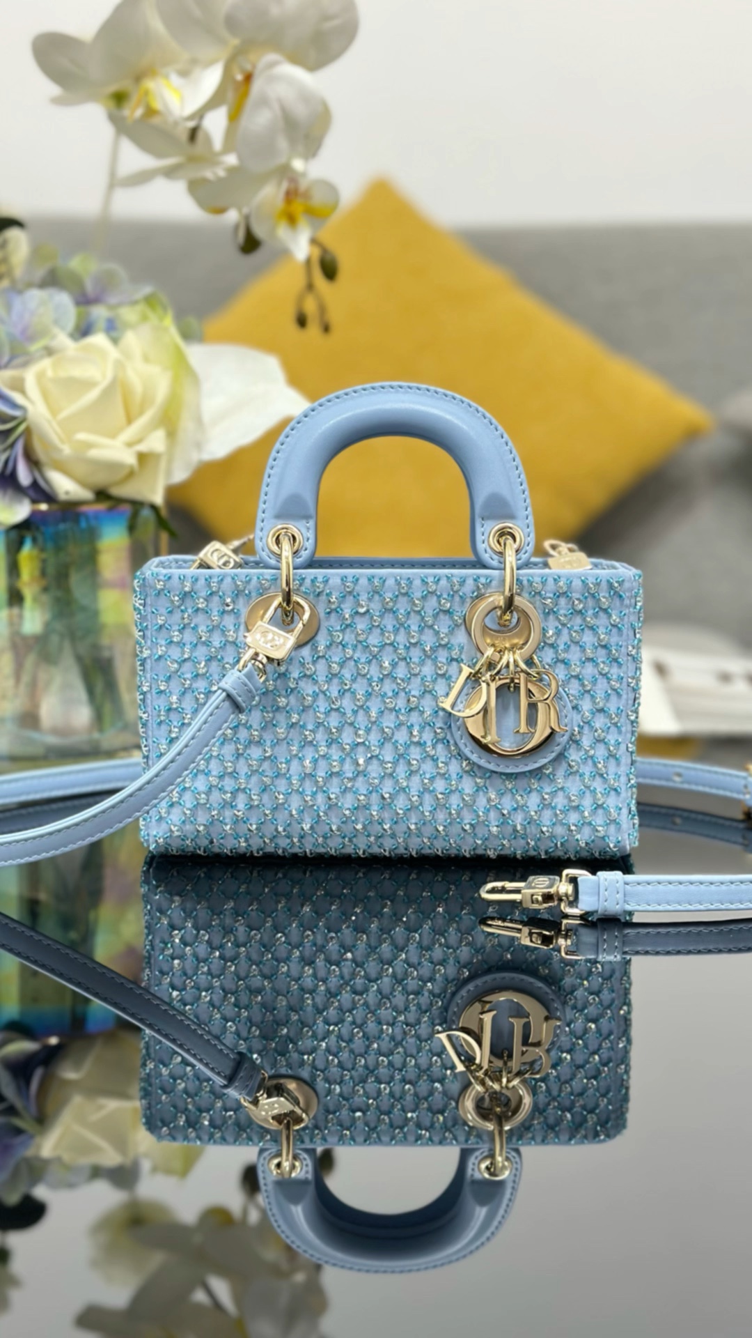 ❤️joy mini embroidered full bead blue, limited release