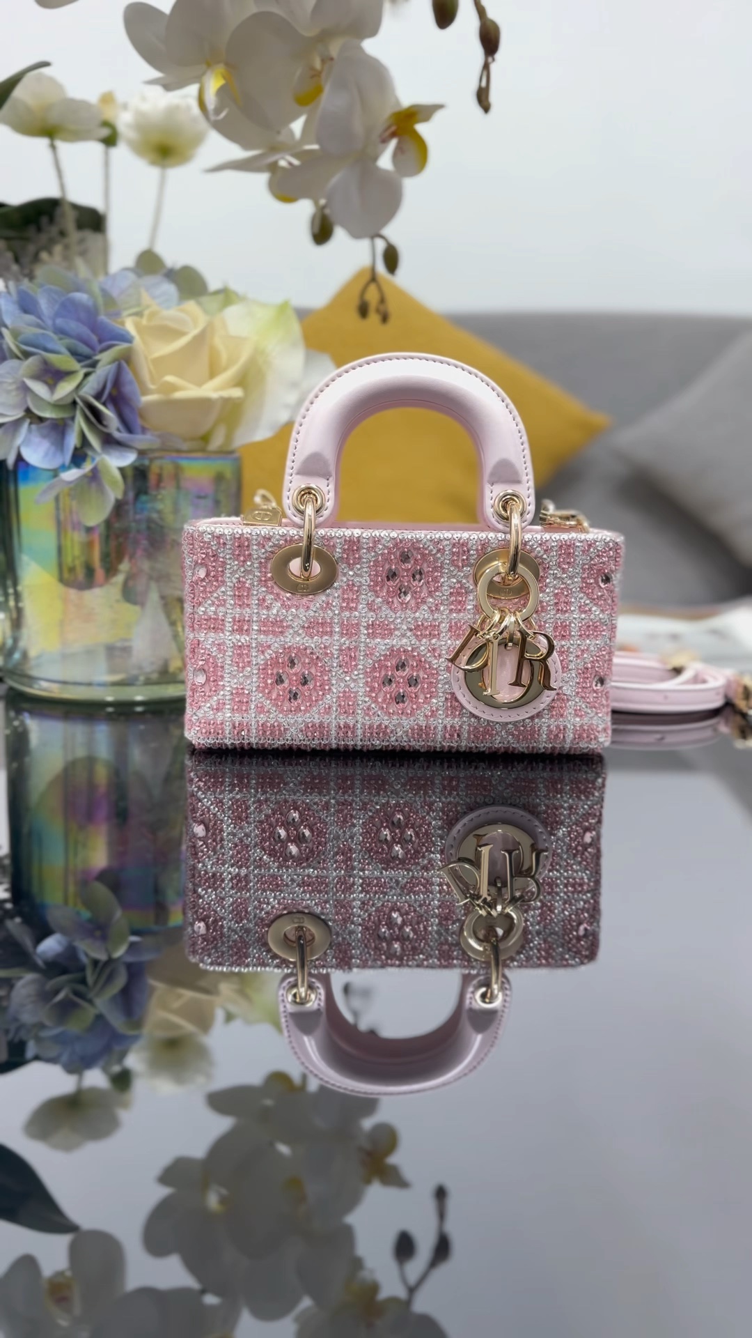❤️Nuevo estilo, joy mini bordado rosa cristal, venta limitada