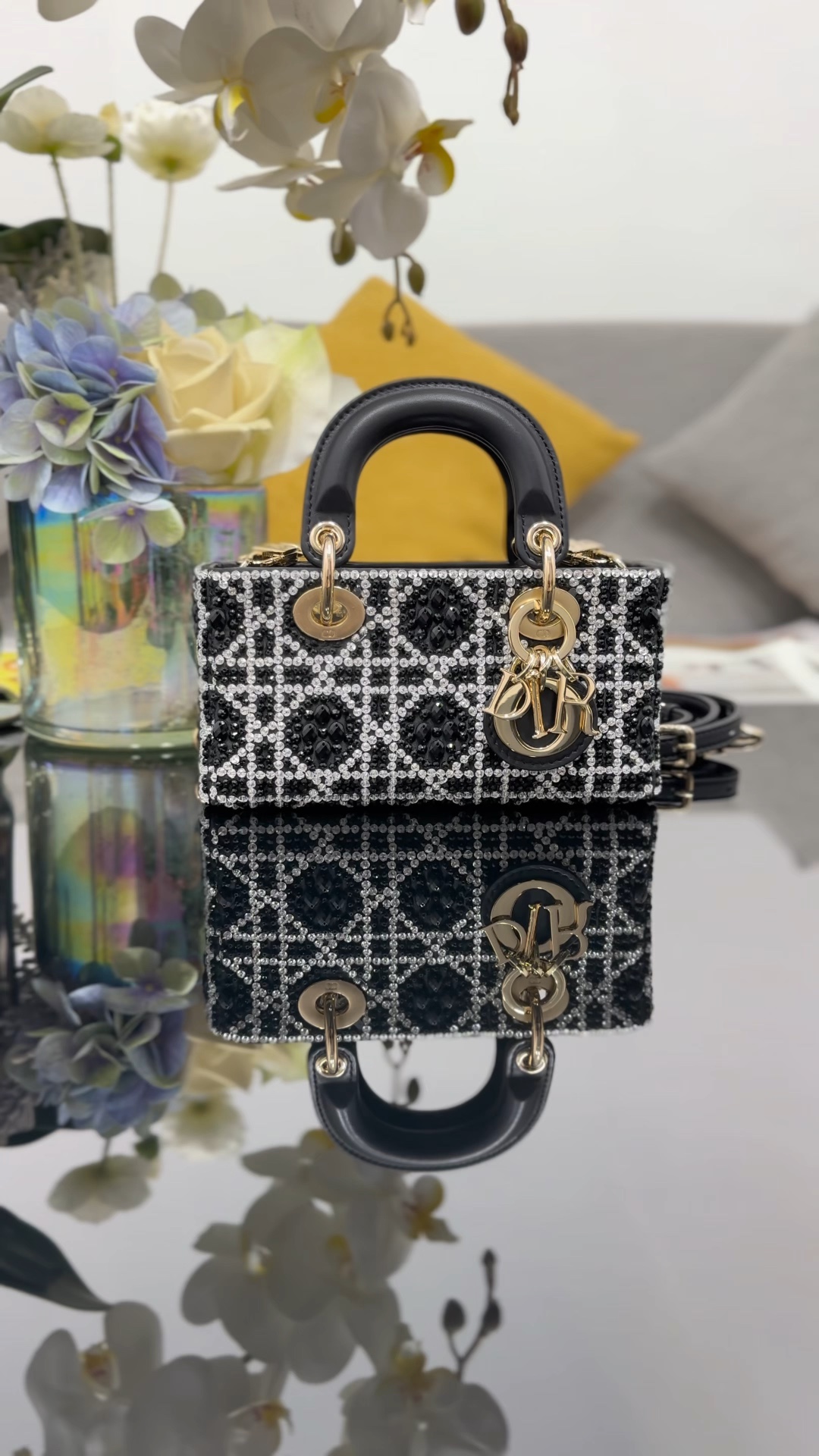 ❤️Nuevo modelo, joy mini bordado cristal negro, venta limitada
