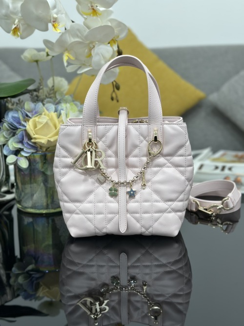 Dior Toujours Small Vertical Bag - Cannage Stitching, Lucky Charm Detail 1 Dior Toujours Small Vertical Bag - Cannage Stitching, Lucky Charm Detail