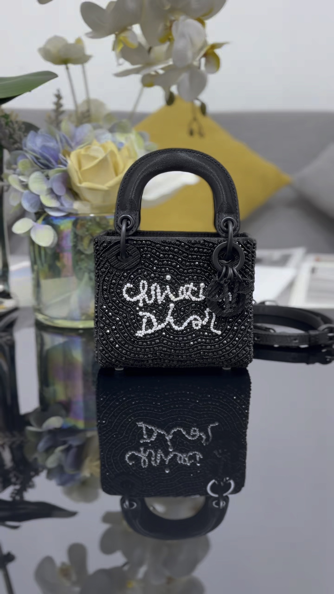 🖤Nuevo estilo, arte de bordado súper mini con cuentas y diamantes negros, venta limitada