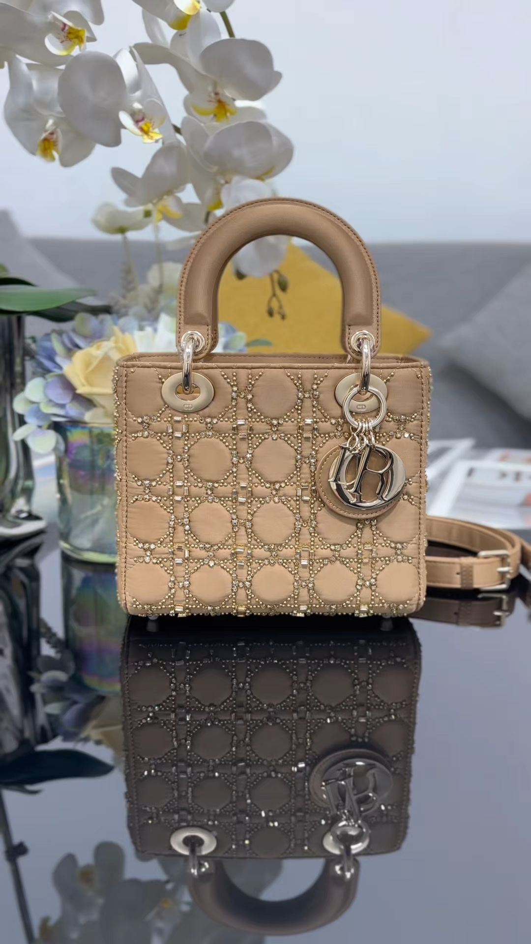 ❤️Nuevo modelo, diamante dorado con rombos bordados de cuatro cuadros, venta limitada