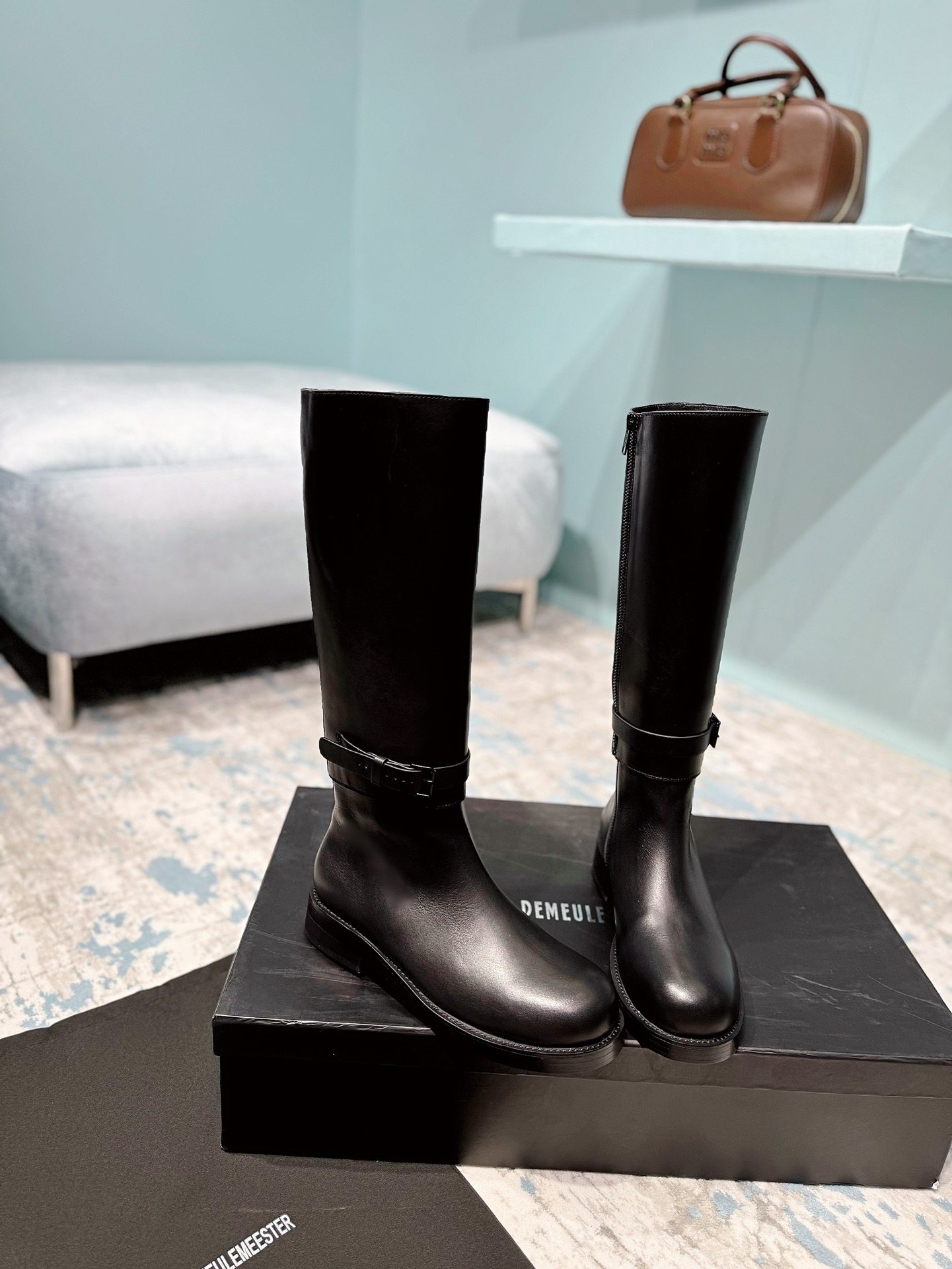 24FW Ann Complete New Style: Cattle Skin Shoes with Graceful Design - 图片 5