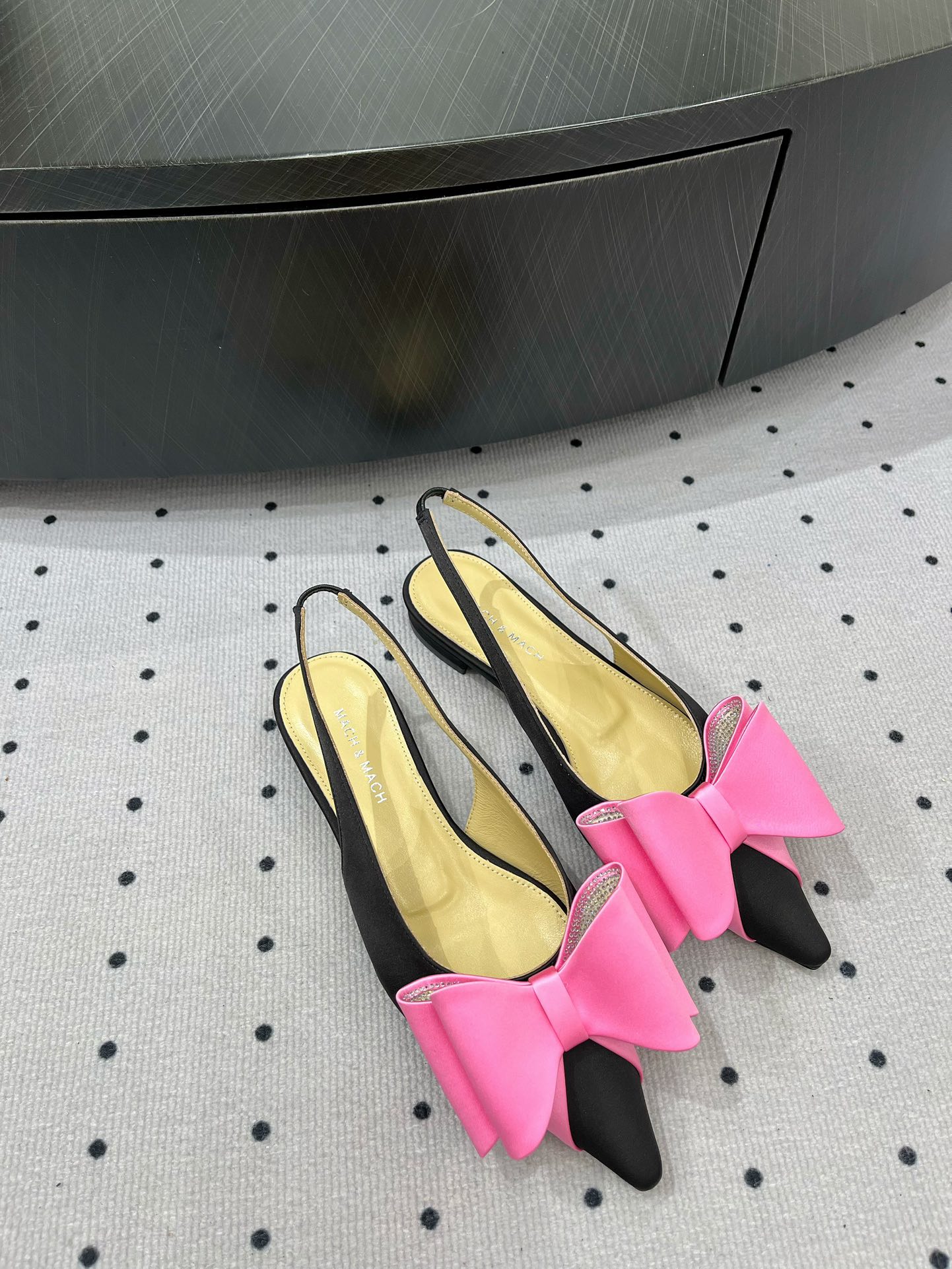 MACH & MACH Women's Slingback Pointed-Toe Flats with Bow Accent 2 i1733295998 1922 1