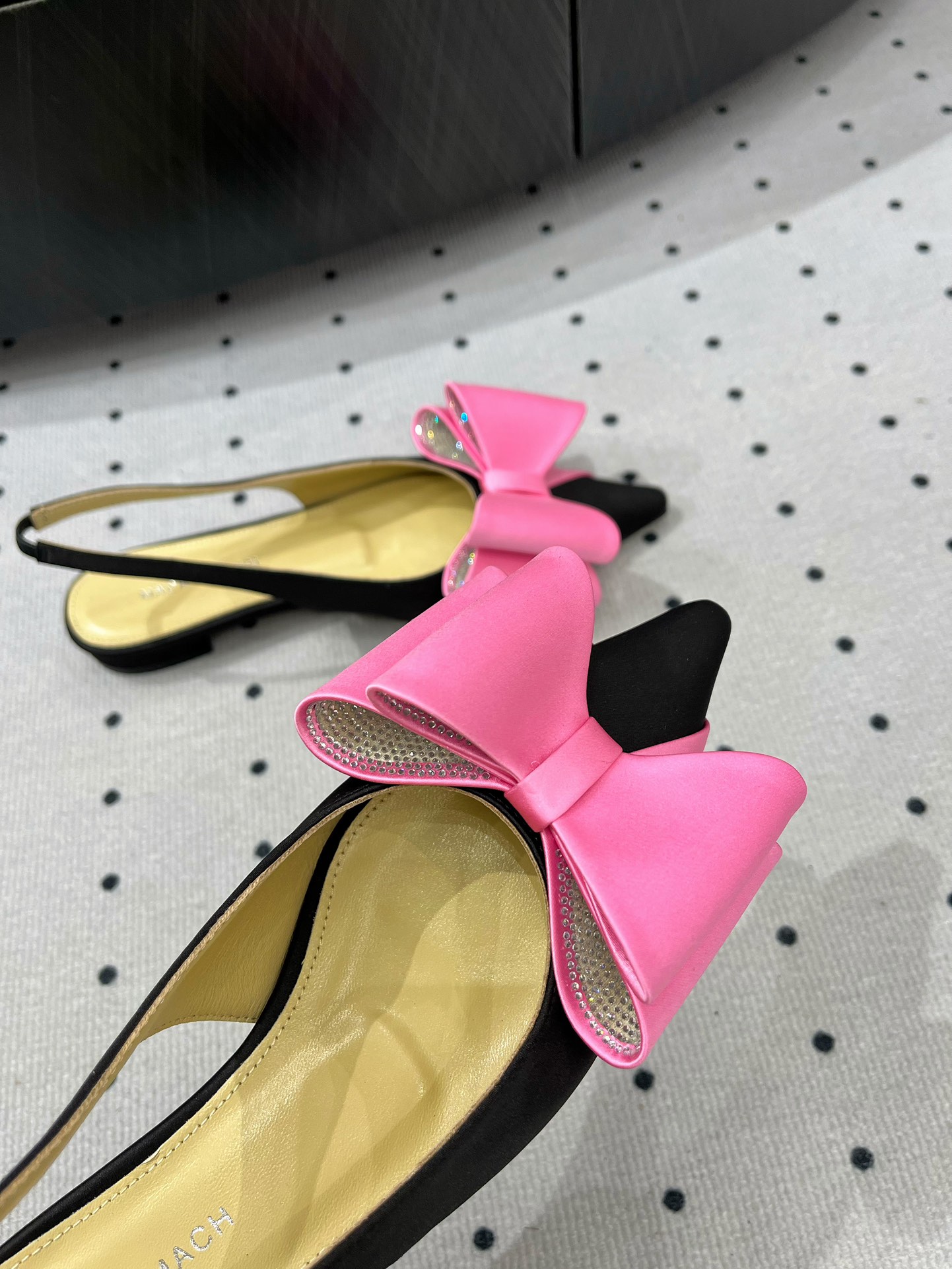 MACH & MACH Women's Slingback Pointed-Toe Flats with Bow Accent 5 i1733295998 5705 5