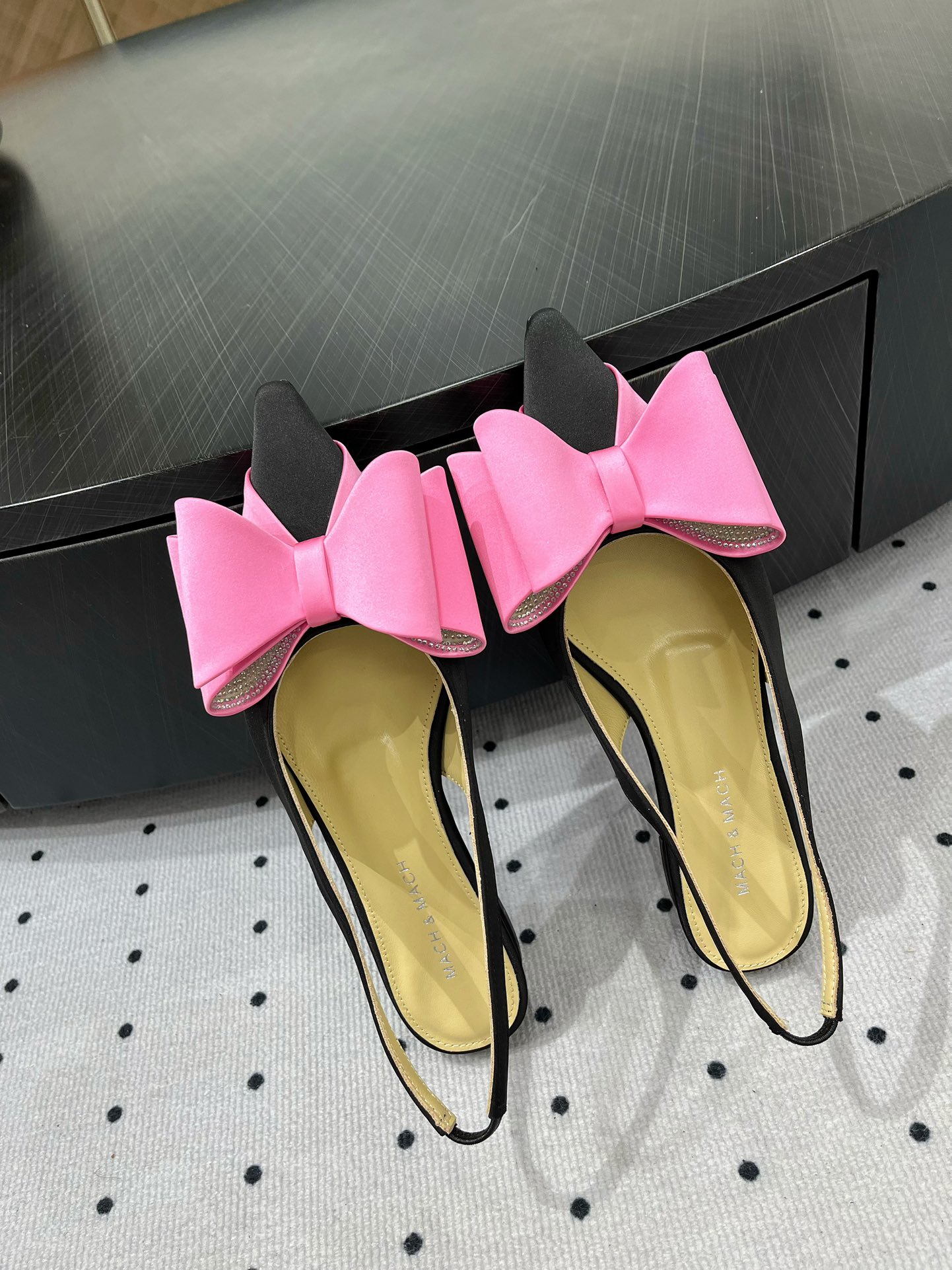 MACH & MACH Women's Slingback Pointed-Toe Flats with Bow Accent 10 i1733295999 1083 7