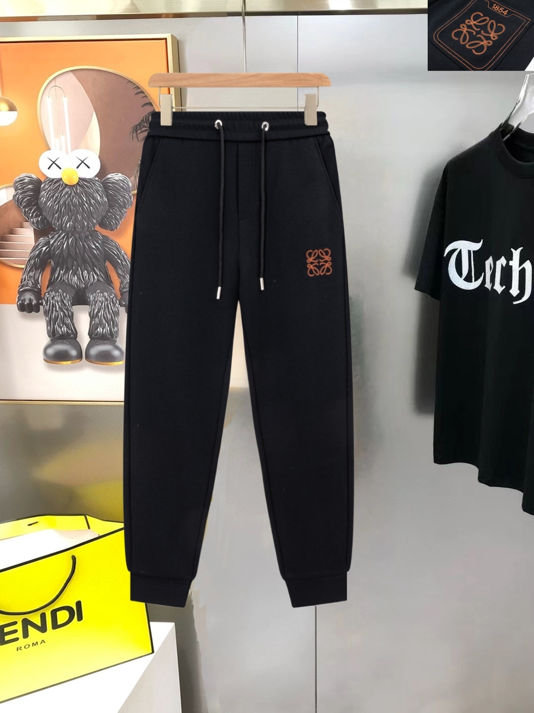 P155 Loewe nuevos pantalones casuales originales para hombre, pantalones de chándal, personalización de alta gama, esti…