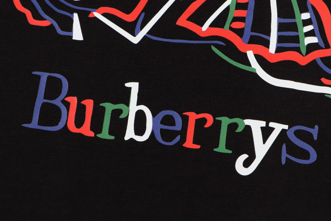 BURBERRY 巴宝莉印花圆领毛圈卫衣 2