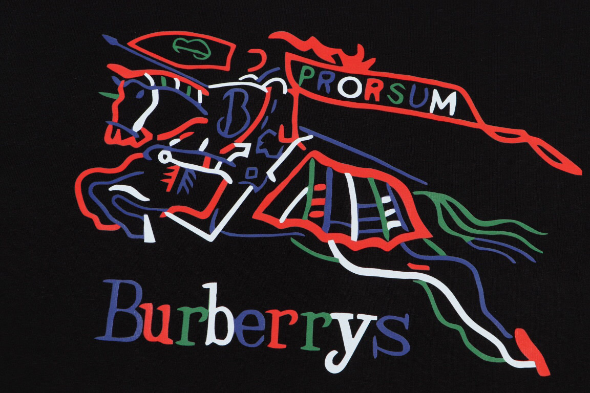 BURBERRY 巴宝莉印花圆领毛圈卫衣 3