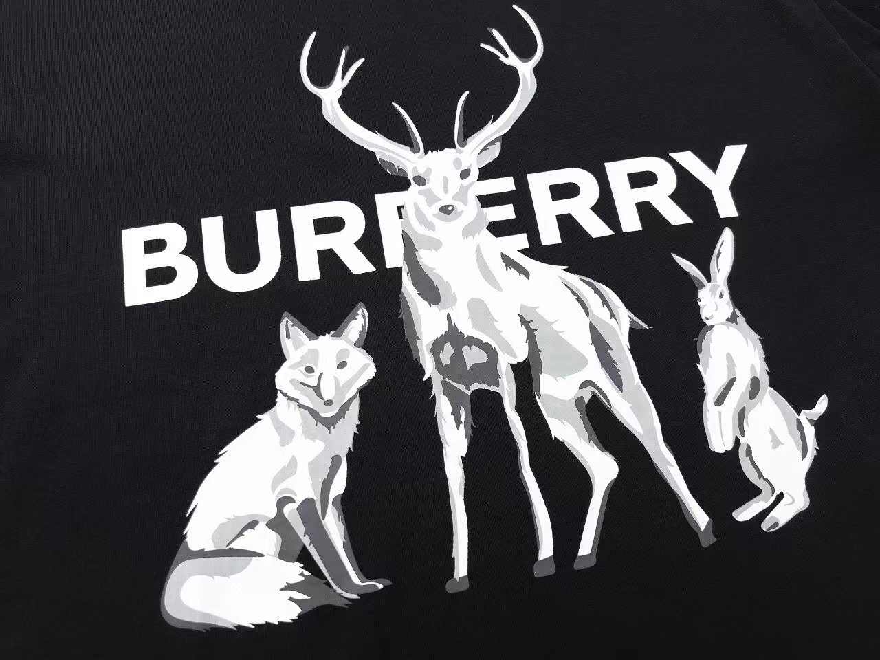 BURBERRY 巴宝莉印花圆领毛圈卫衣 2